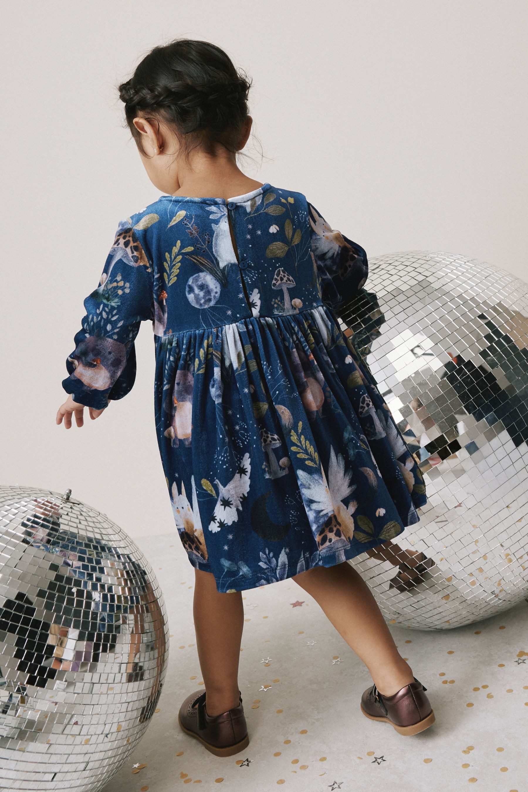 Next Samtkleid Samtkleid mit Print (1-tlg) günstig online kaufen