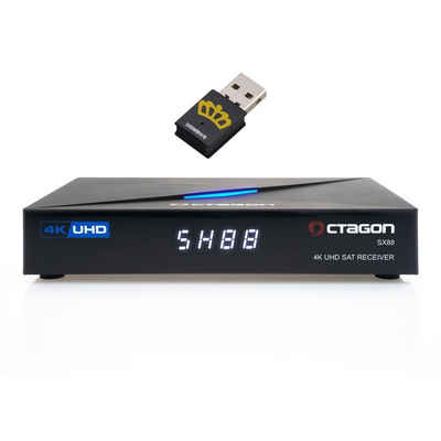 OCTAGON »SX88 4K Ultra HD S2+IP inkl. WLAN Stick« Satellitenreceiver
