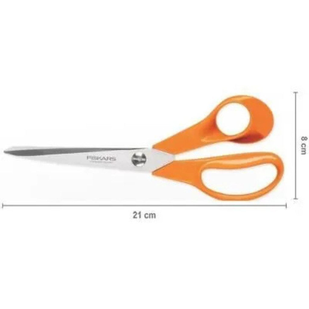 Fiskars Universalschere Fiskars Classic Universalschere 21cm 100815, (Packung, 1-tlg., Fiskars Classic Universalschere 21cm 100815), Finnisches Design für hochwertige Leistung!