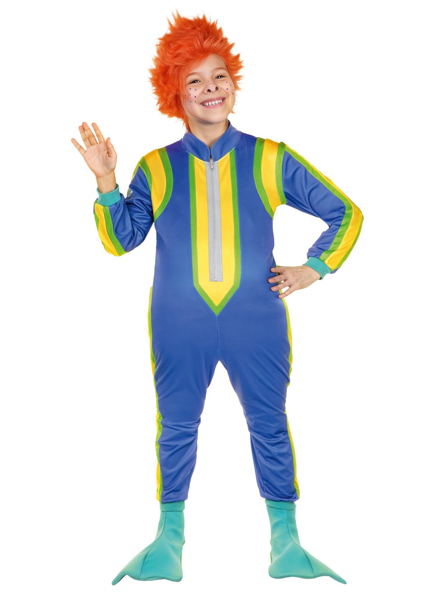 Maskworld Kostüm Das Sams – Kostüm für Kinder, Offizielles Kinderkostüm des wunscherfüllenden Fabelwesens