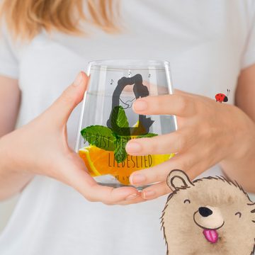 Mr. & Mrs. Panda Cocktailglas Bär Lied - Transparent - Geschenk, Freundin, Cocktail Glas mit Wunsch, Premium Glas, Zauberhafte Gravuren