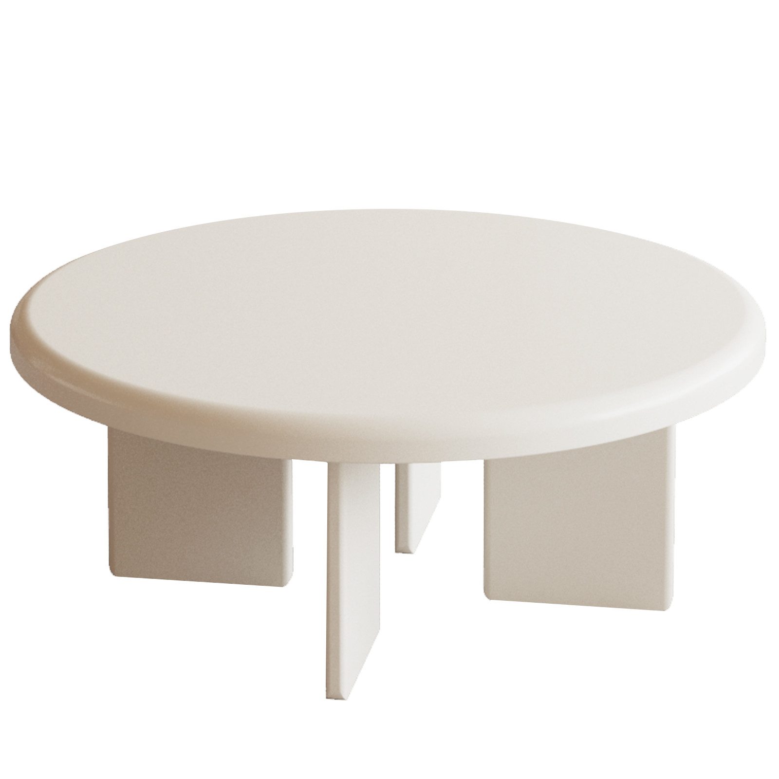 Guyii Couchtisch Runder Ø80 cm – Moderner Beistelltisch fürs Wohnzimmer (1-St)