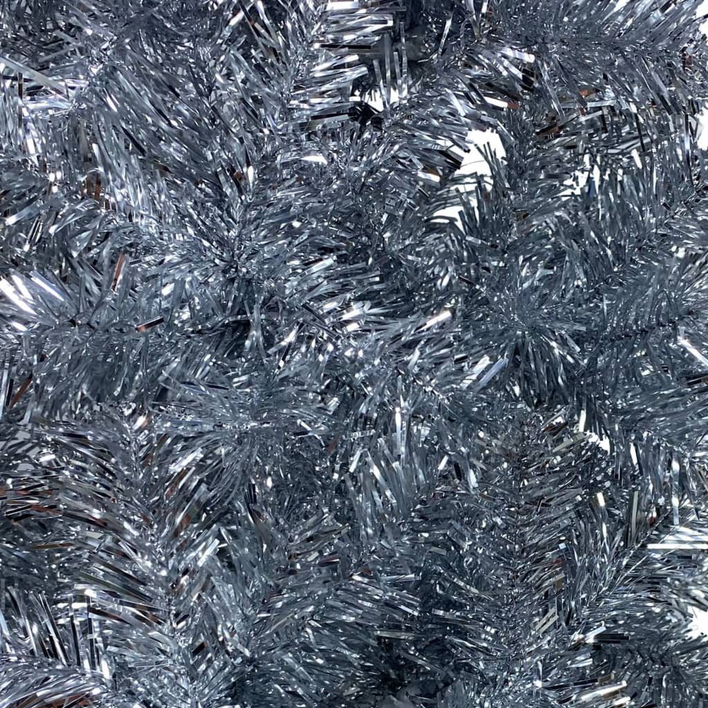 Weihnachtsbaum Künstlicher Schlanker cm 150 Weihnachtsbaum Silbern vidaXL