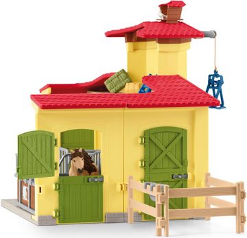 Schleich® Spielwelt FARM WORLD, Ponybox mit Islandpferd Hengst (42609)