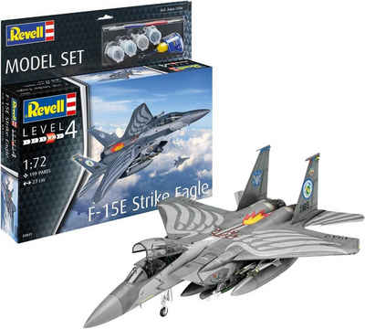 Revell® Modellbausatz »Modellbausatz F-15E Strike Eagle 63841 Maßstab 1:72 Kampfflugzeug 27cm ab 12«, Maßstab 1:72, (199-tlg)