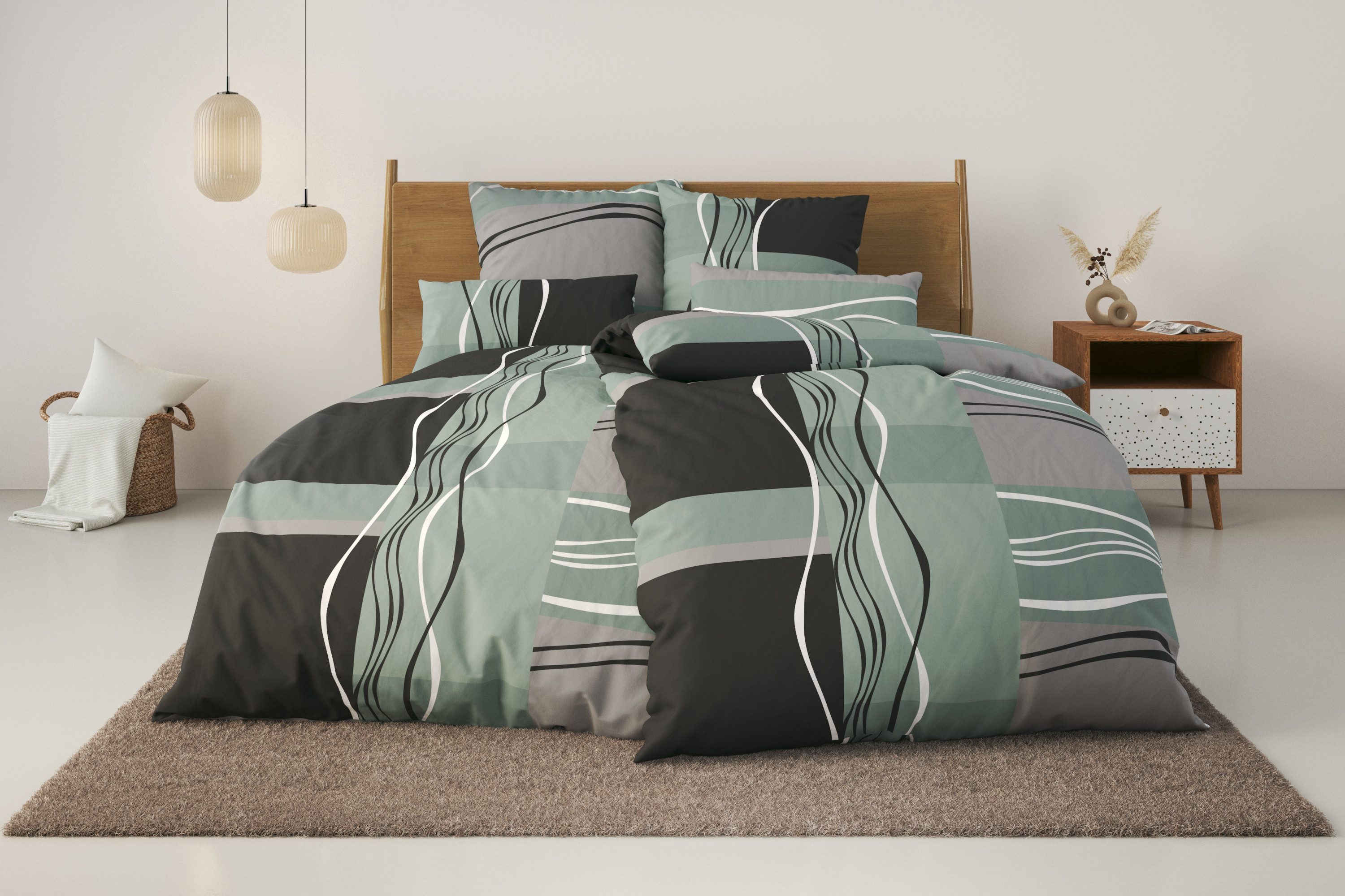 my home Bettwäsche Kelian, Polycotton recycelt, 2 teilig, in verschiedenen günstig online kaufen