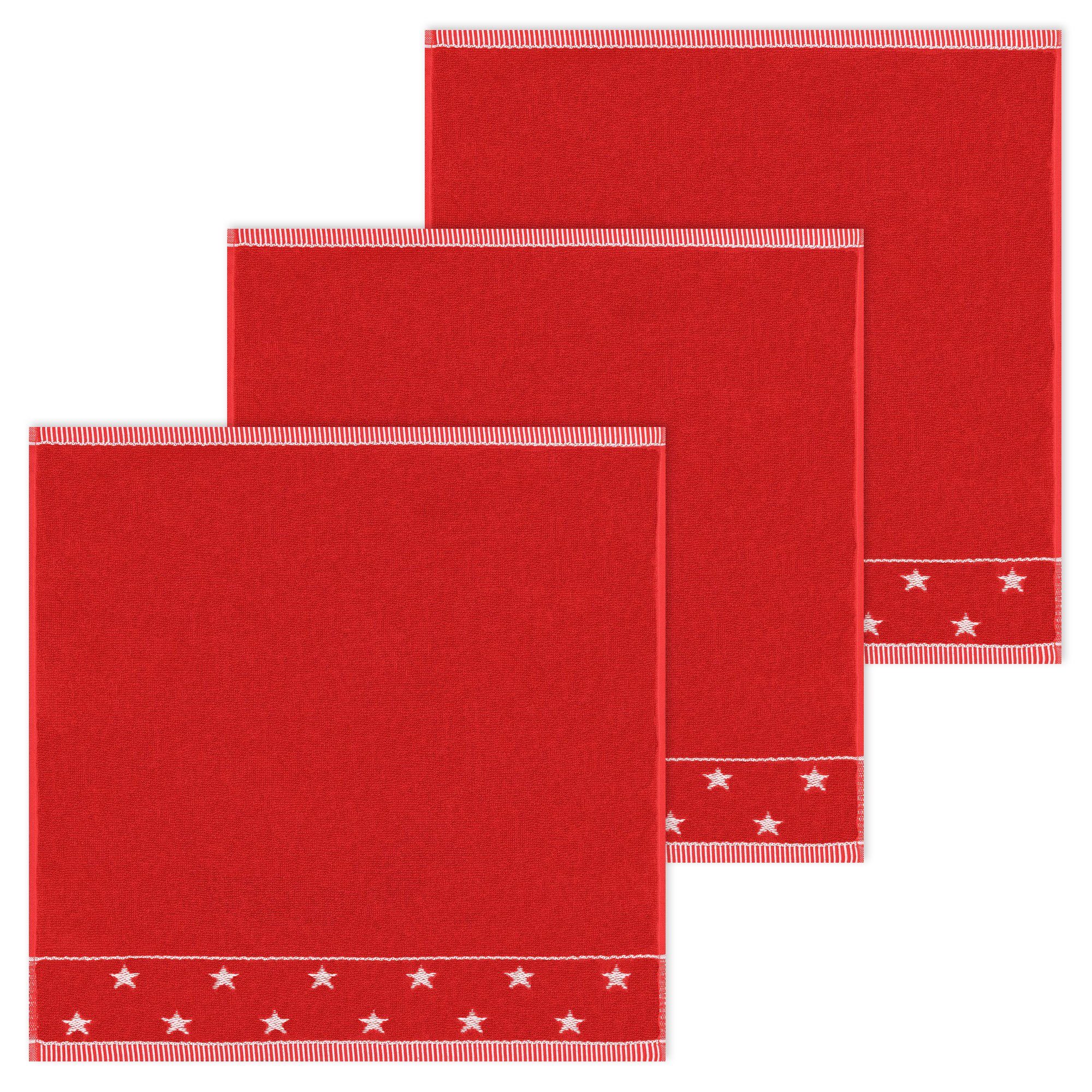 Kracht Geschirrtuch Sternchen, (Set, 3-tlg., Set), günstig online kaufen