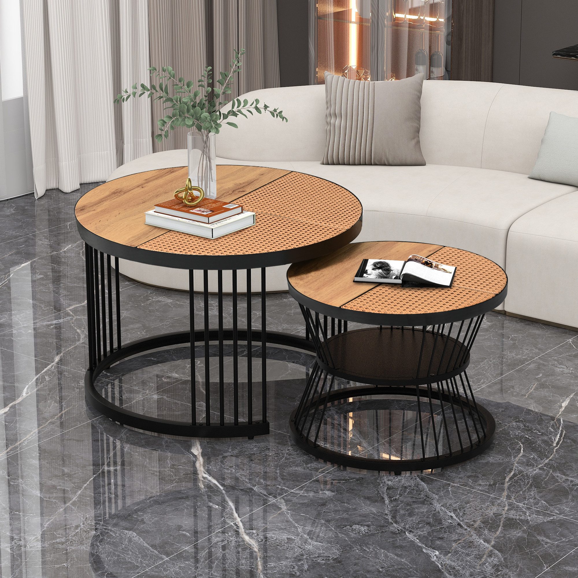 HAUSS SPOLE Couchtisch Satztisch Couchtisch 2er günstig online kaufen