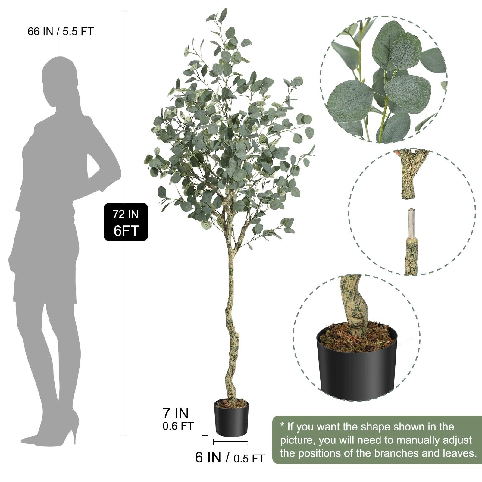 Kunstbaum Künstlicher Olivenbaum Künstlicher Baum Künstliche günstig online kaufen