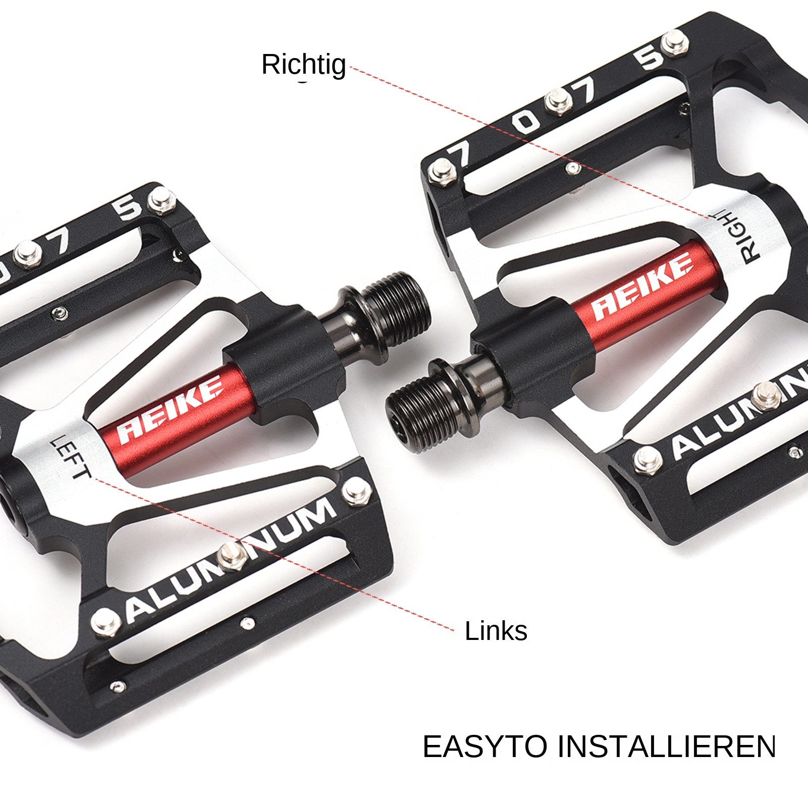 GARRYFIZH Fahrradpedale Fahrradpedale Pedale Fahrrad Aluminiumlegierung Fahrrad Pedale (Set)