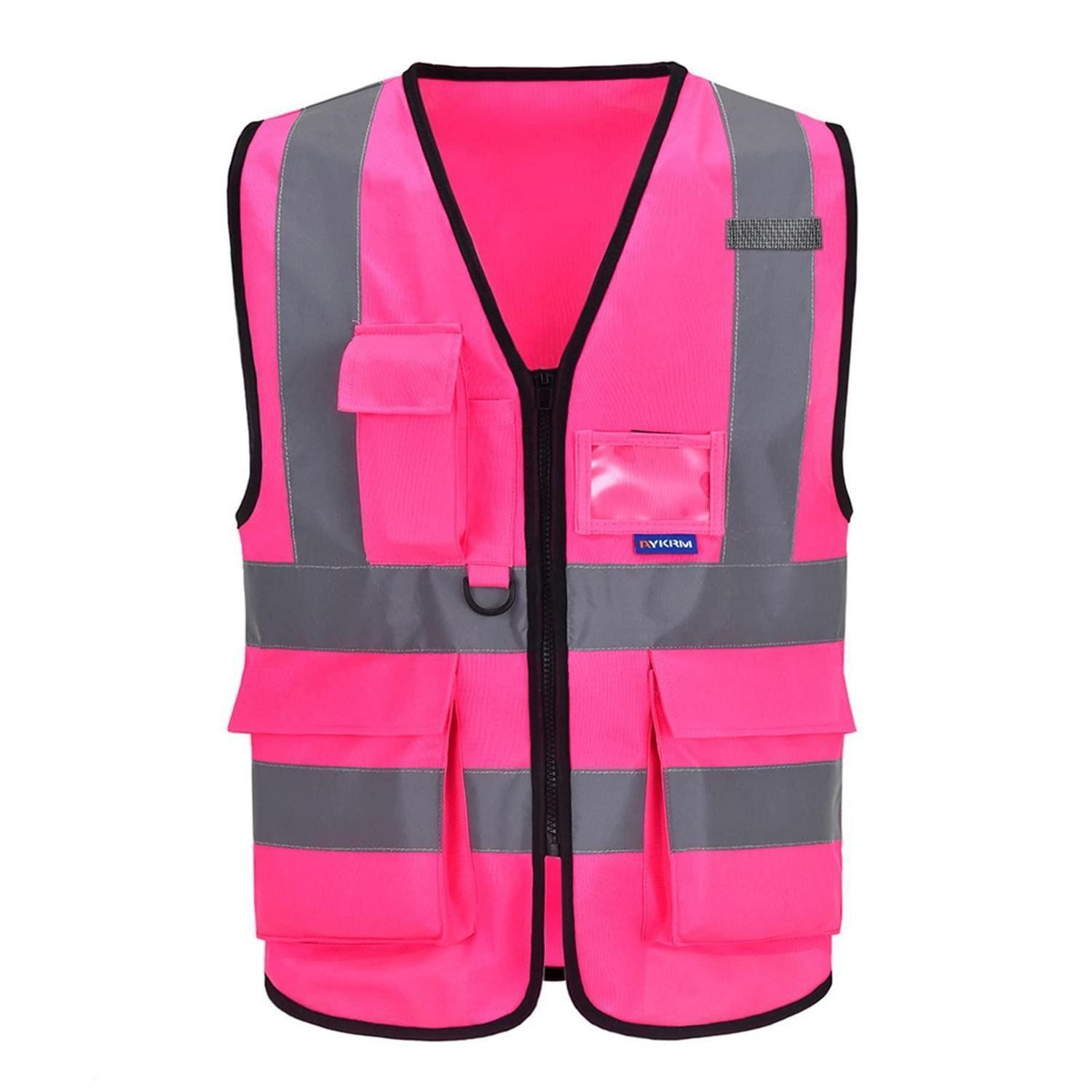 LuxusKollektion Warnweste Sicherheitsweste Rosa XXL