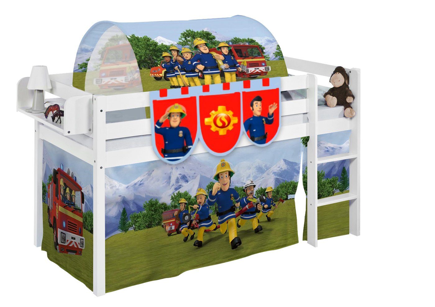 Lilokids Hochbett Spielbett JELLE von FEUERWEHRMANN SAM - 90x200cm - LILOKIDS