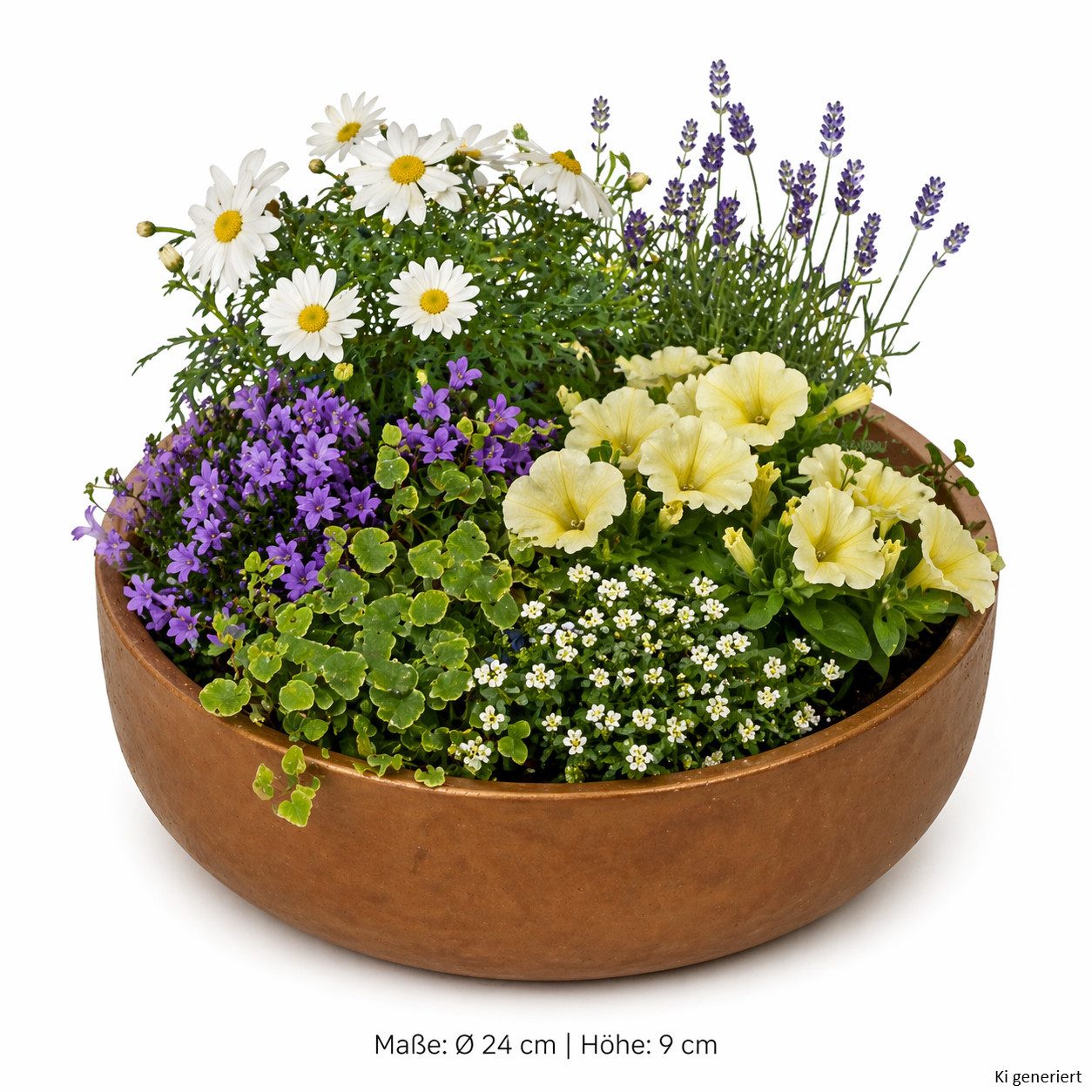 MamboCat Pflanzschale Ethan Pflanzschale Größe: S Bronze Ø 24 cm Blumen Pflanzen