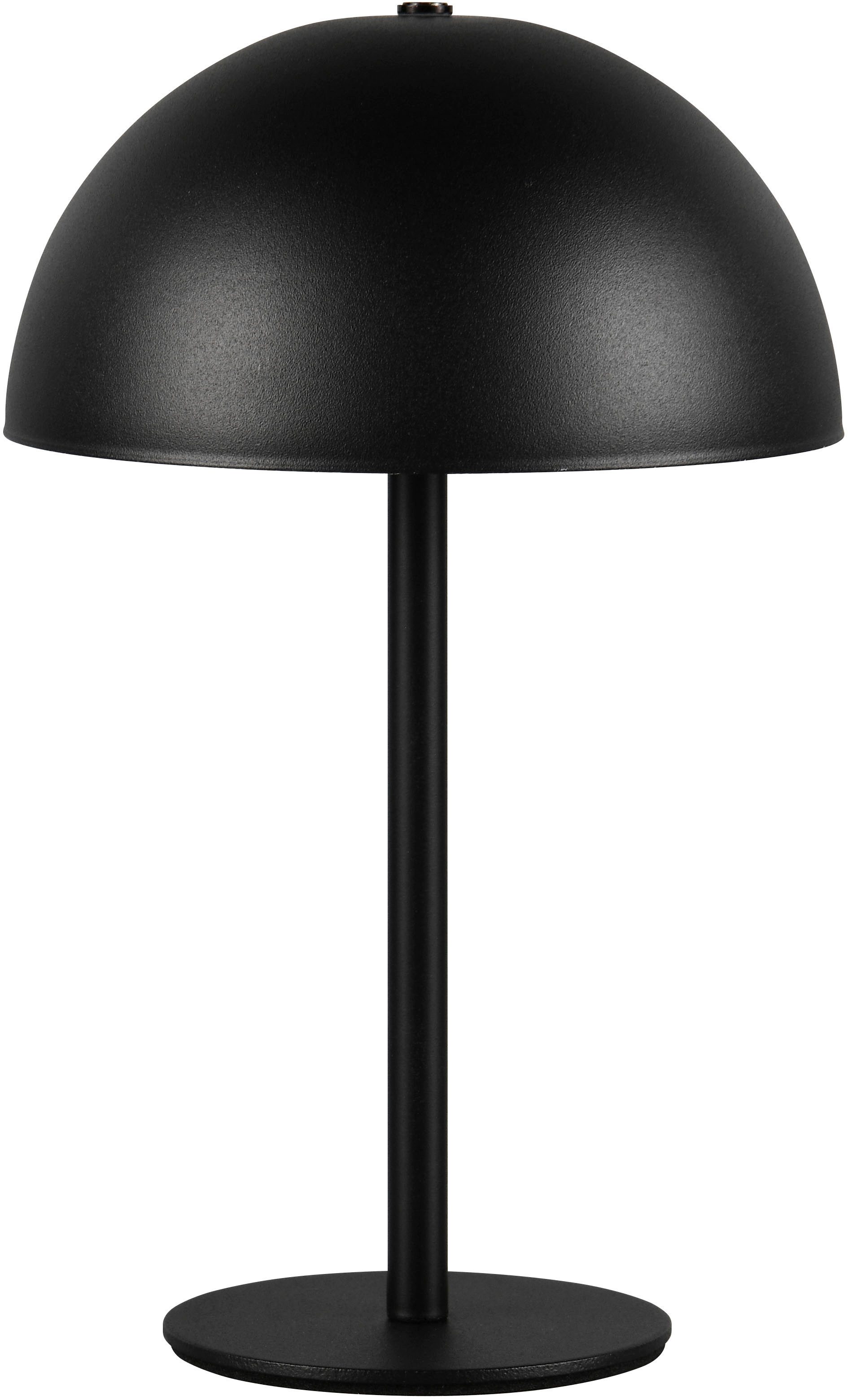 Reality Leuchten LED Tischleuchte MUNOZ, Akku Tischleuchte mit Touchdimmer + USB Anschluss, IP20 indoor, Dimmfunktion, USB-Ladefunktion, mehrere Helligkeitsstufen, LED fest integriert, Warmweiß, bis zu 10h Akkulaufzeit, laden per USB max 7-9h, Akku Leuchte Pilzform