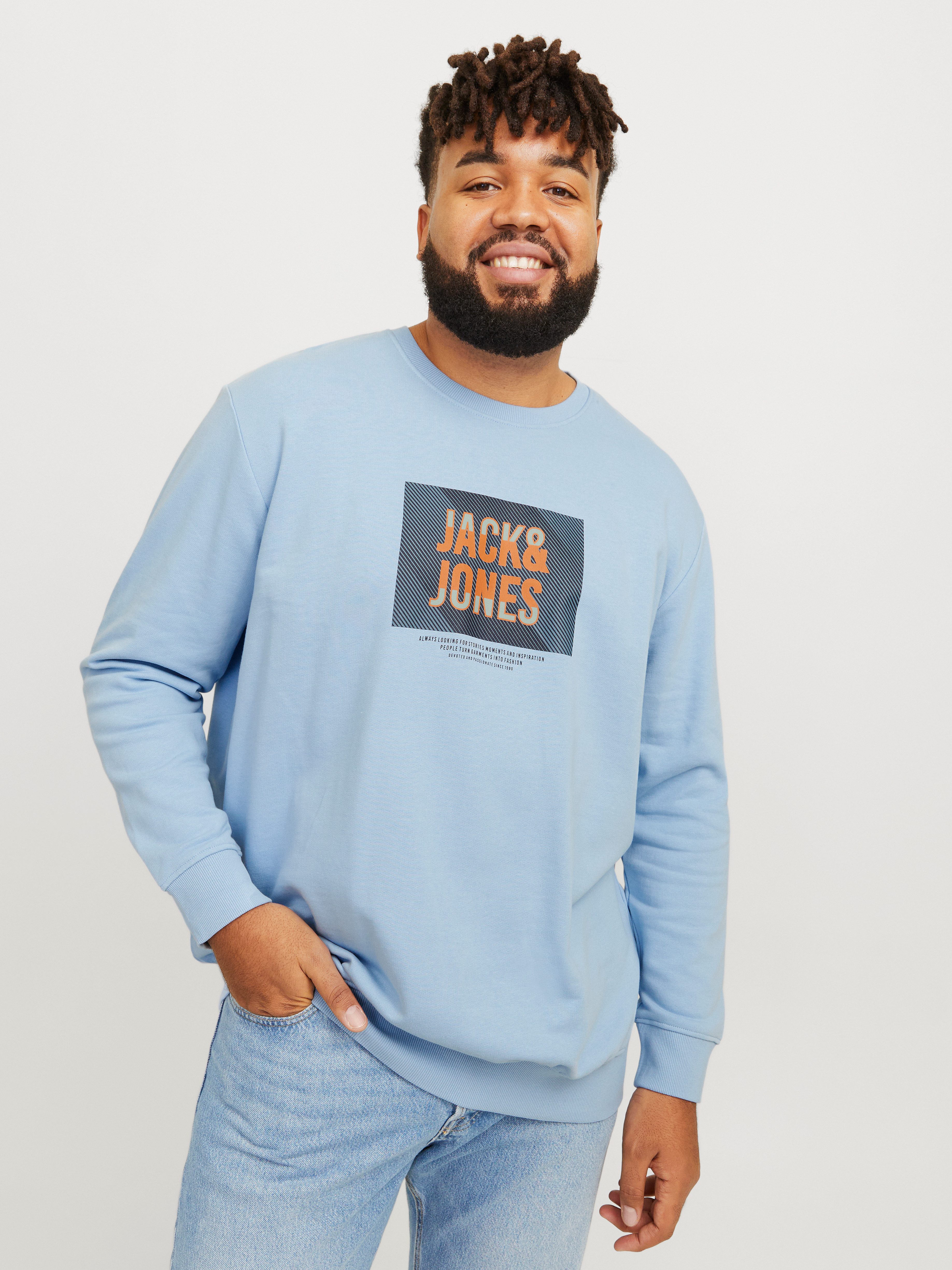 Jack & Jones PlusSize Sweatshirt JJHUDSON SWEAT CREW NECK PLS günstig online kaufen