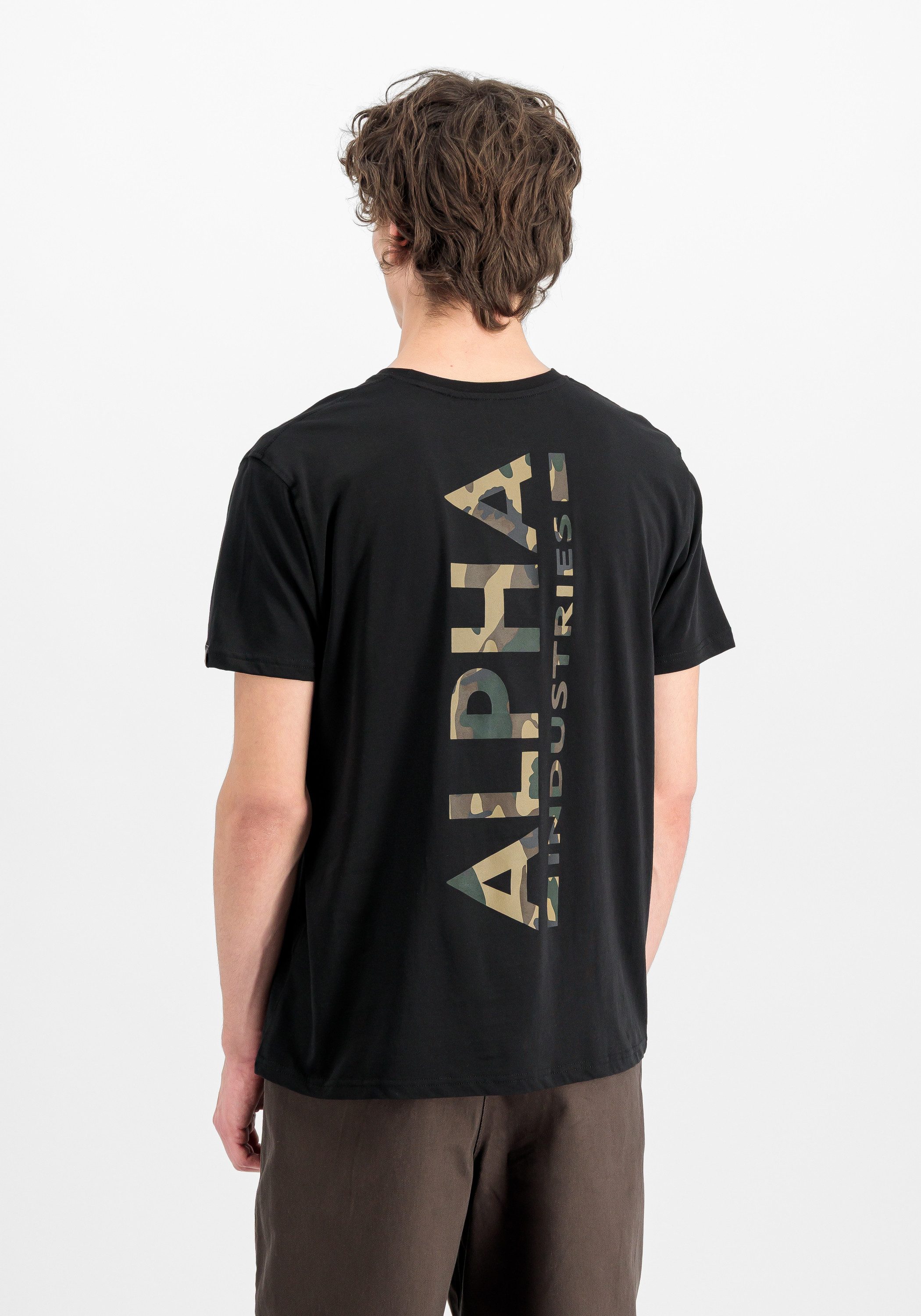 Alpha Industries T-Shirt Backprint T-Shirt Camo Print günstig online kaufen