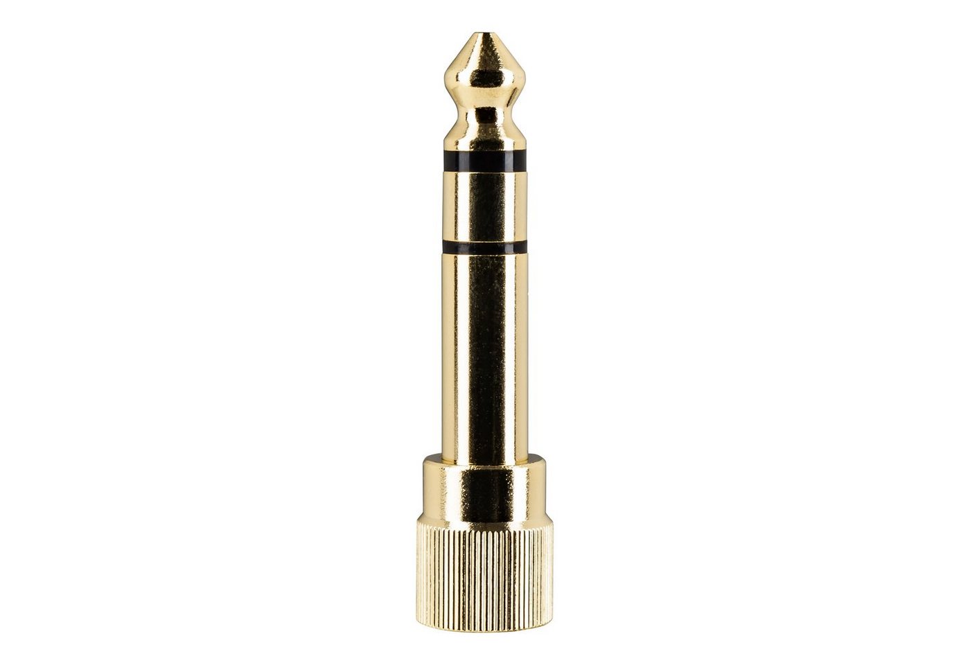 FAME Kopfhörer (Audio 6,35mm Adapter, Gold, Kopfhörer Adapter)