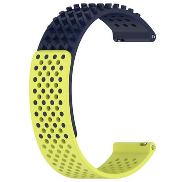 Wigento Smartwatch-Armband Für Garmin Venu 3 22mm Atmungsaktives 3D Punkte Silikon Uhrenarmband