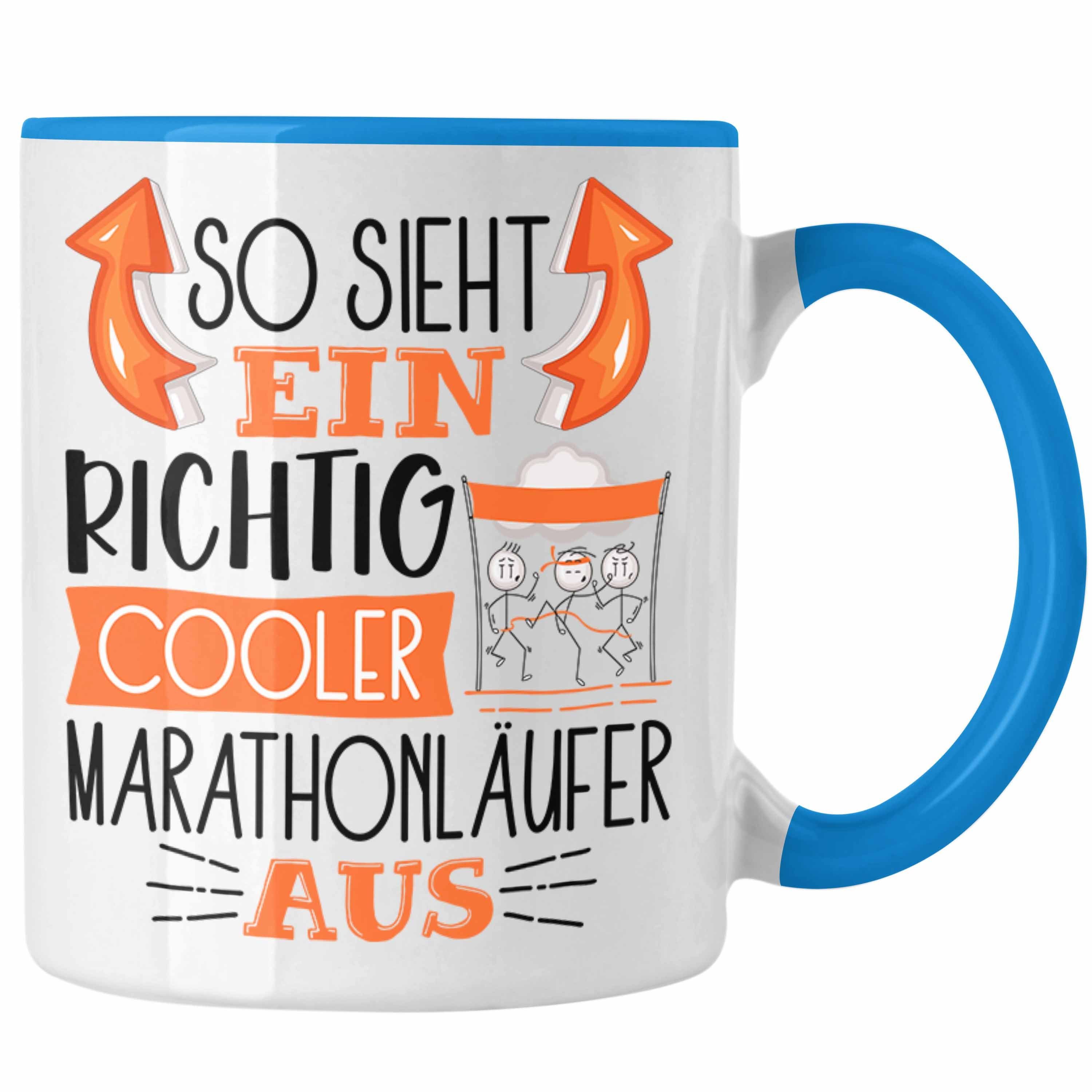 Marathonläufer Sieht Geschenk Ein Trendation Tasse Lustige Aus Richtig Tasse So Blau Cooler
