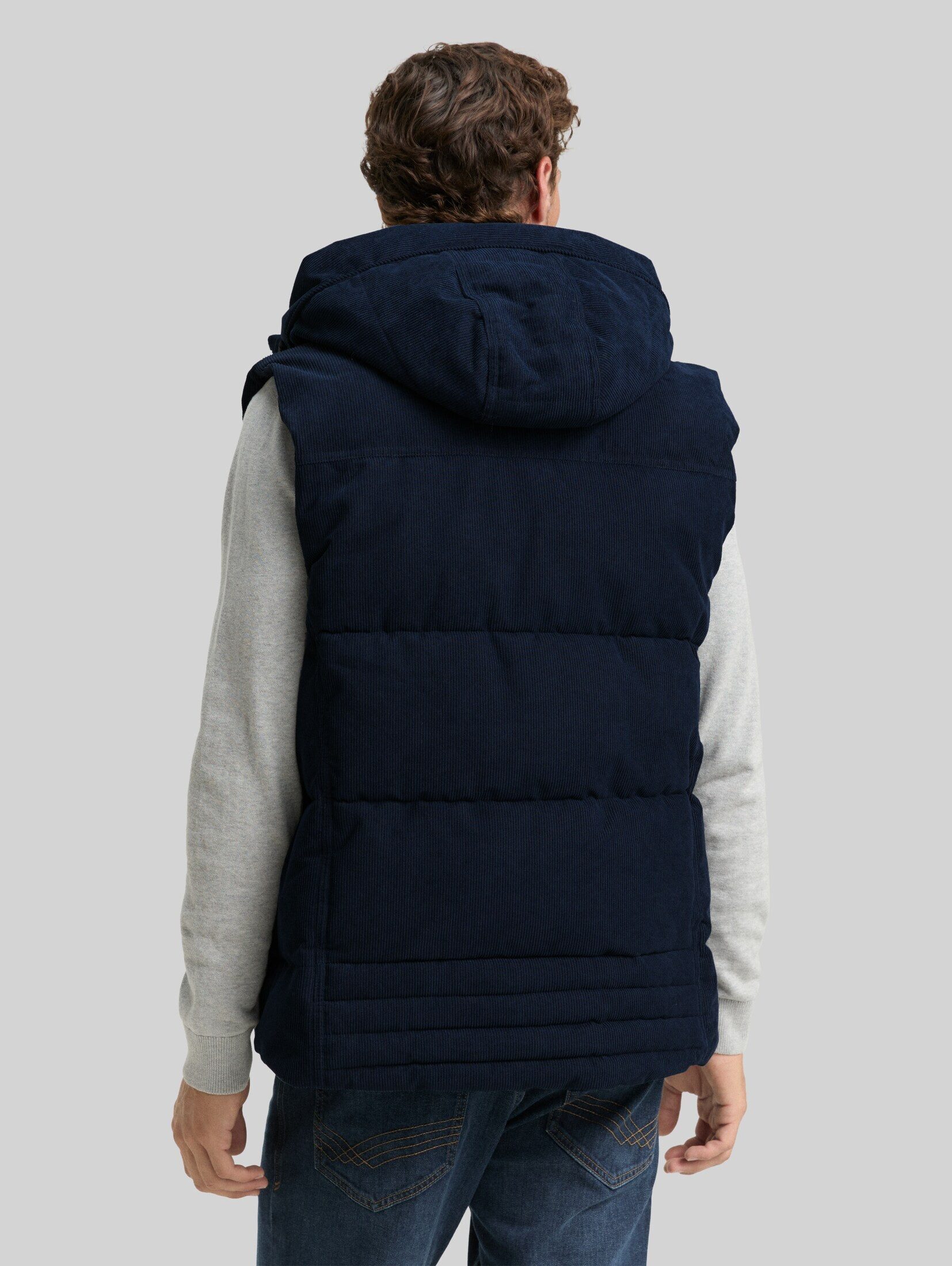 TOM TAILOR Steppweste Jacken Puffer Weste mit abnehmbarer Kapuze