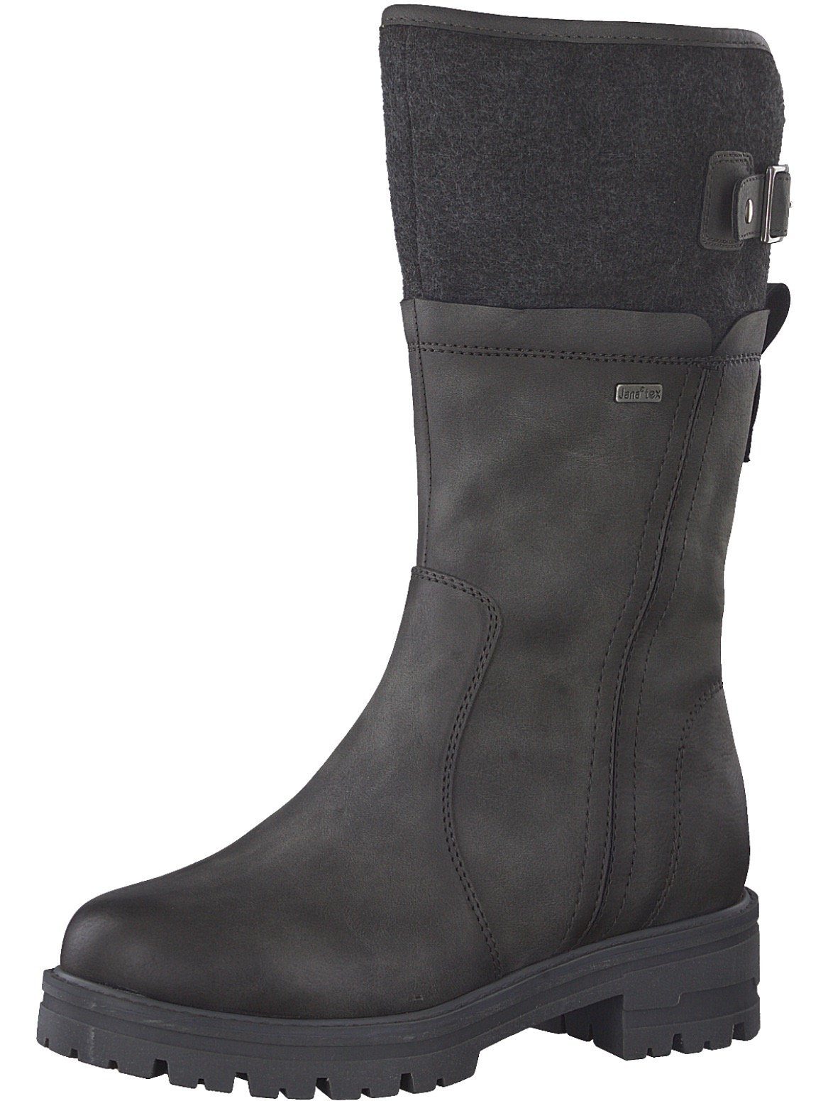 H-Weite Jana mit Winterstiefel TEX-Membran, dunkelgrau