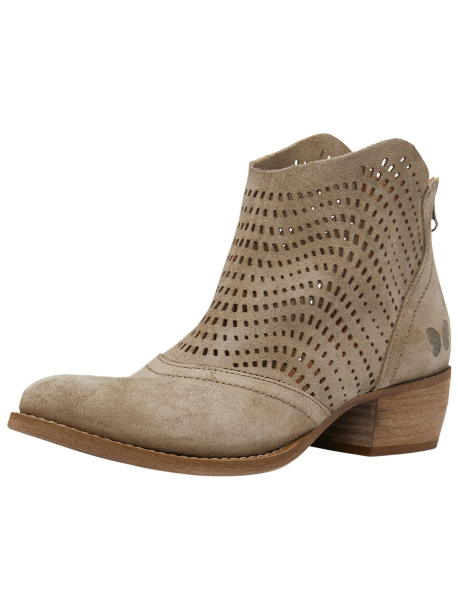 Felmini Wide Fit Stiefelette Veloursleder . Cowboy Stiefelette