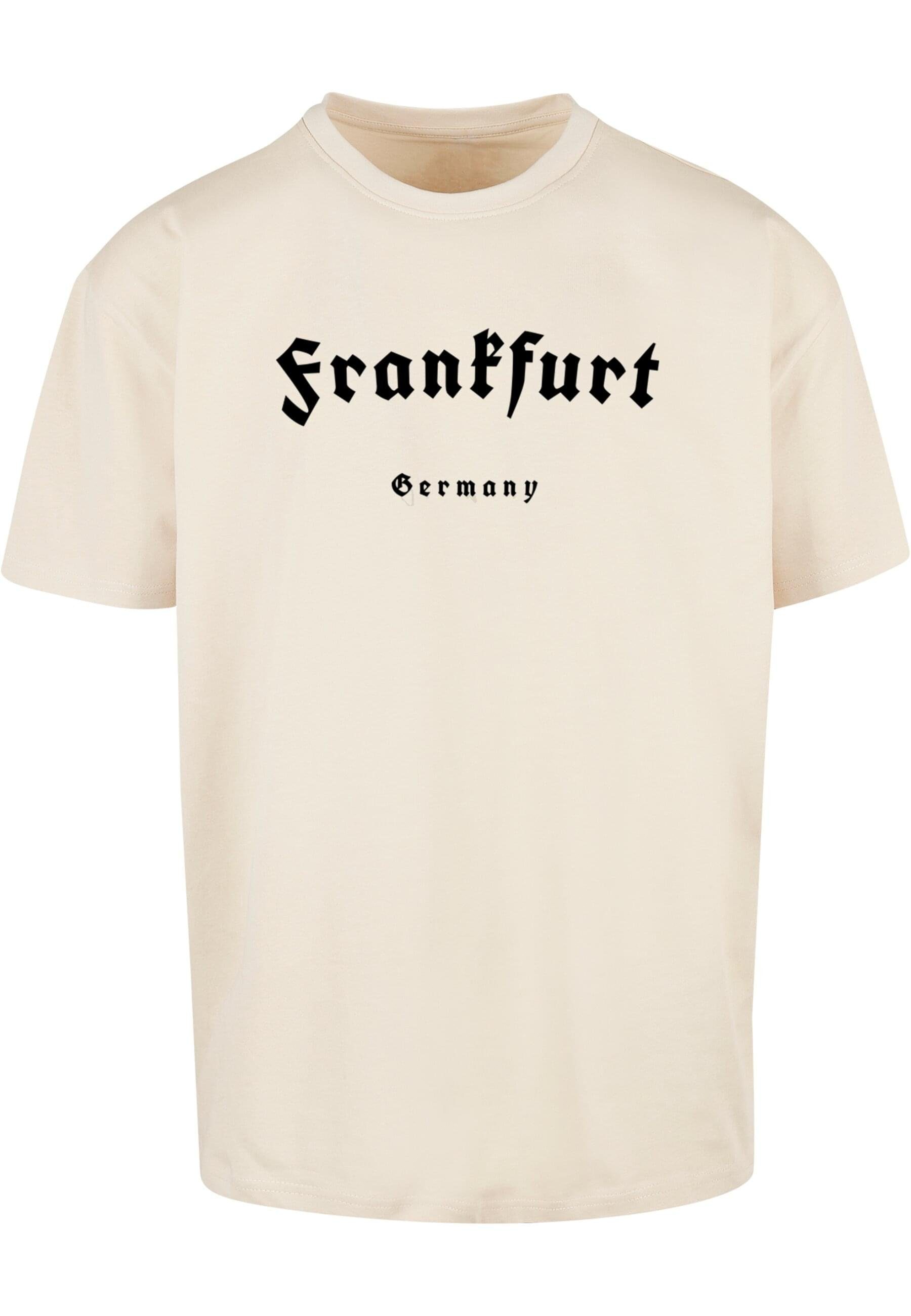 Merchcode T-Shirt Herren Frankfurt Heavy Oversize Tee-BY102 (1-tlg) sand