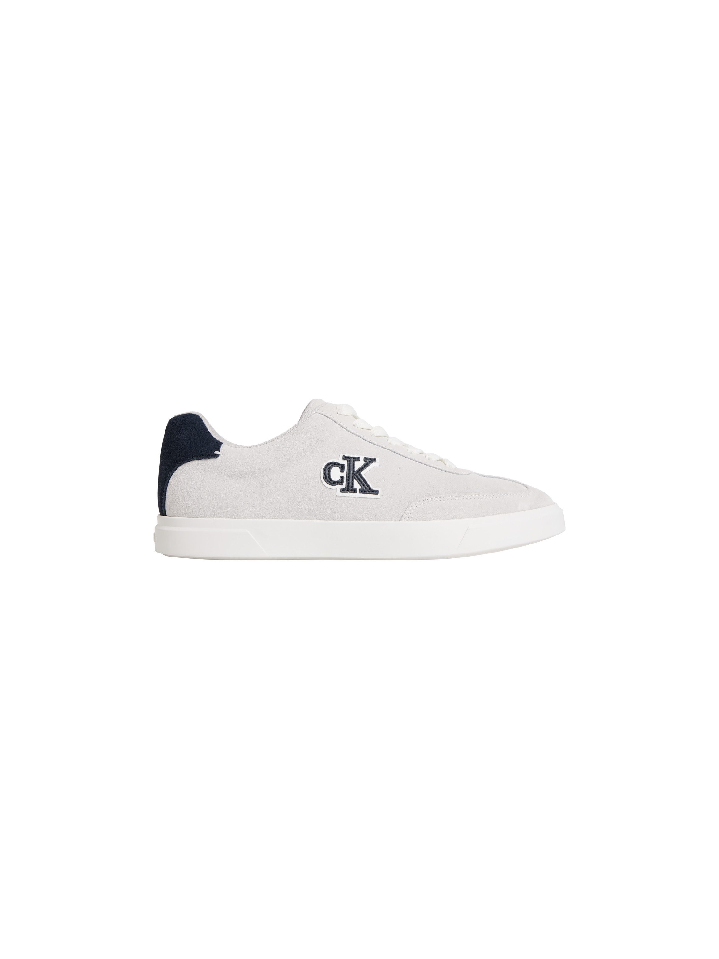 Calvin Klein LOW PROF CUPSOLE SU Sneaker Schnürschuh, Halbschuh, Freizeitsneaker mit seitlichem CK-Logo