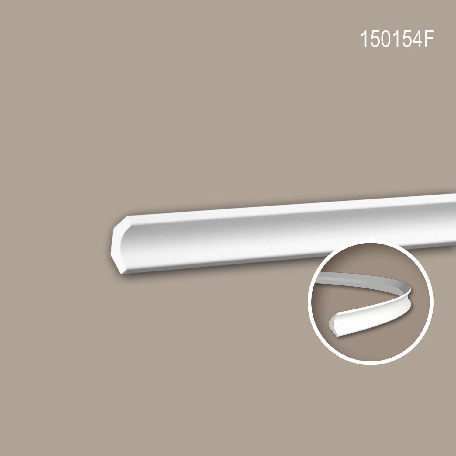 Profhome Flexprofil 150154F flexible Eckleiste Stuckleiste günstig online kaufen