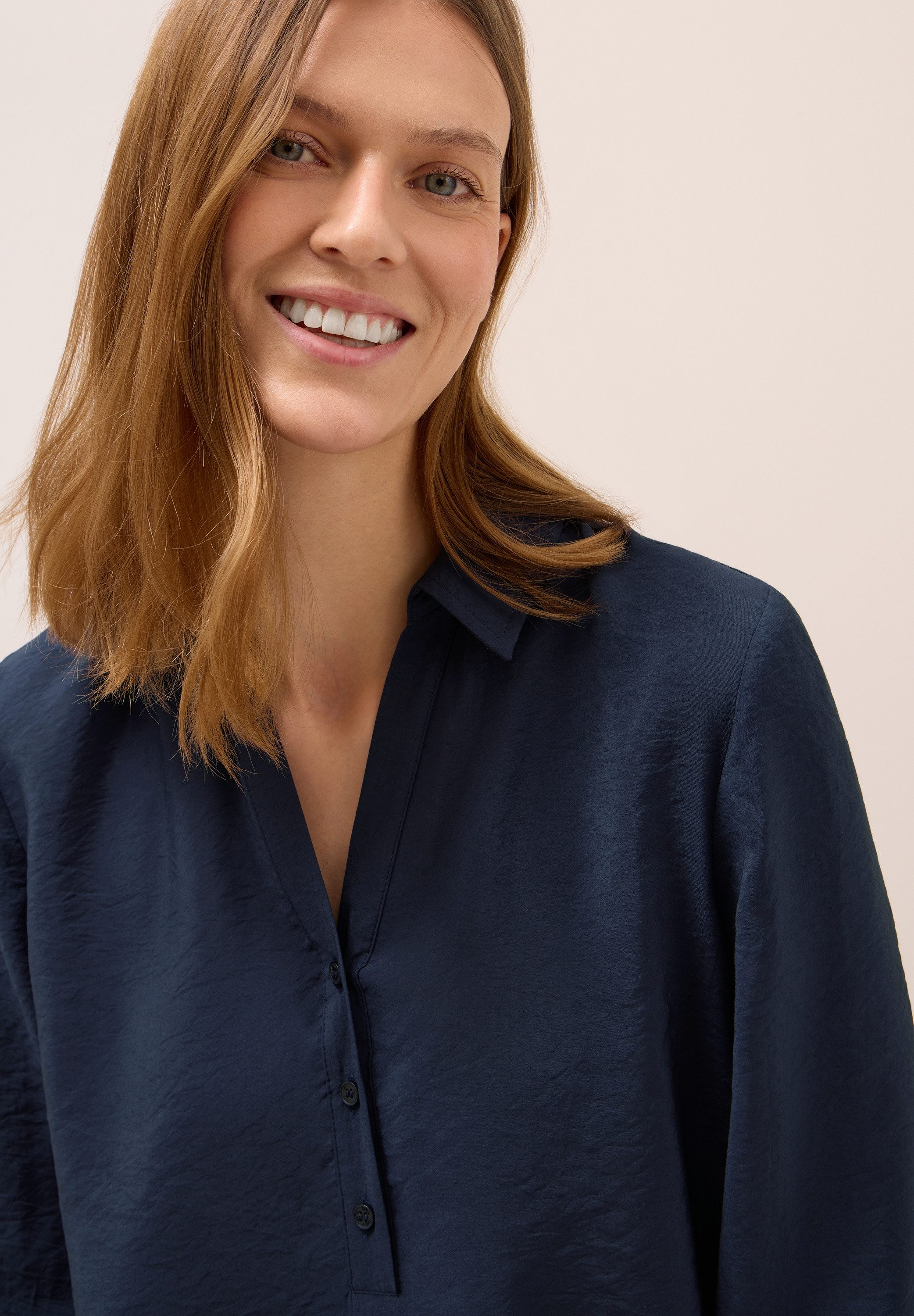 CECIL Klassische Bluse mit abgerundetem Saum