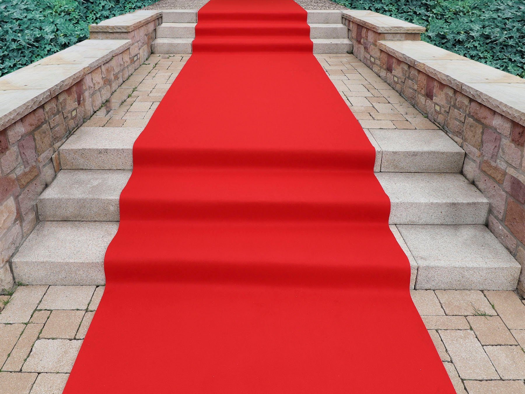 Primaflor-Ideen in Textil Läufer PODIUM, Made in Belgium, rechteckig, Höhe: 2,6 mm, Breite 150 cm, Nadelfilz, Uni-Farben, robust & strapazierfähig