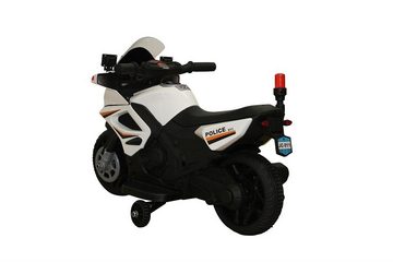 Elektro-Kindermotorrad Elektromotorrad POLIZEI mit Stützrädern + Licht und Ton