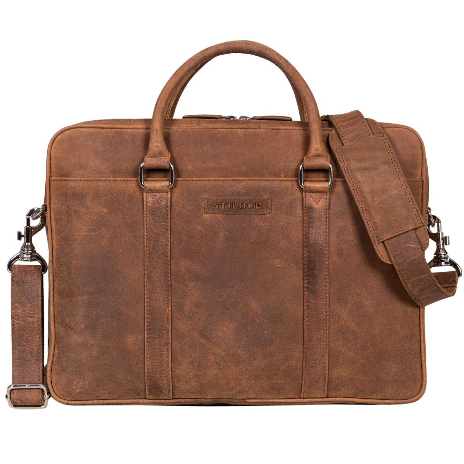 Laptoptasche "Caleb" Laptop Tasche 16 Zoll Leder Vintage