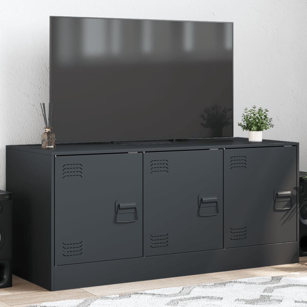 vidaXL Schrankmodule TV-Schrank Anthrazit 99x39x44 cm Stahl günstig online kaufen