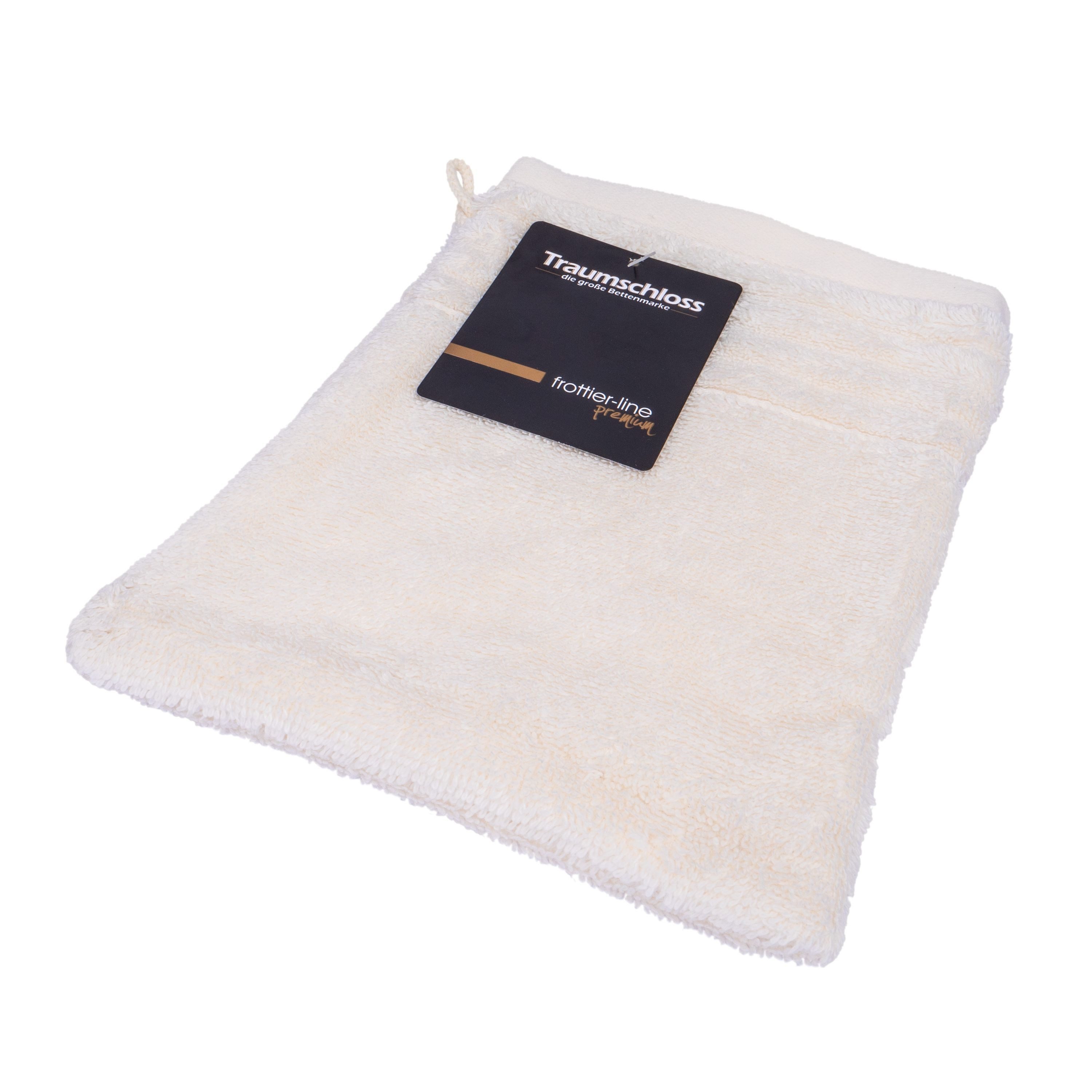 Traumschloss Waschlappen Premium-Line, (1-St), 100% ägäische Baumwolle mit 600g/m²