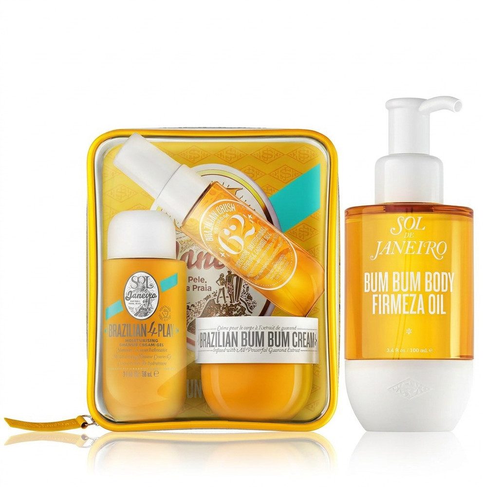 Sol de Janeiro Körperöl Sol de Janeiro Bum Bum Body Oil und Jet Set Pflege Duo, Pflege Duo mit Körperöl und Reise Pflegeset im Bum Bum Duft
