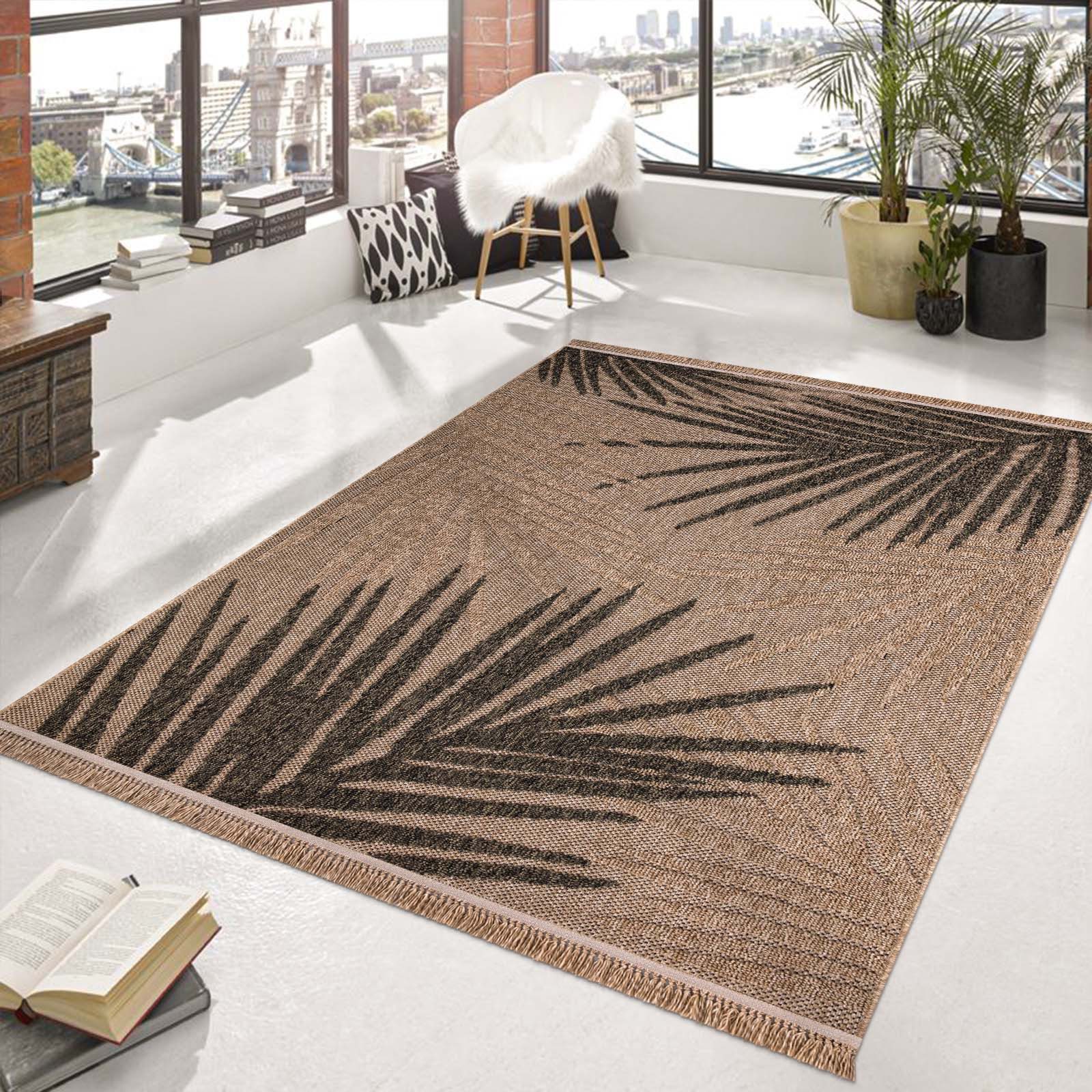 TaraCarpet Teppich Outdoor & Indoor Teppich wetterfest Borneo Premium Sisal günstig online kaufen