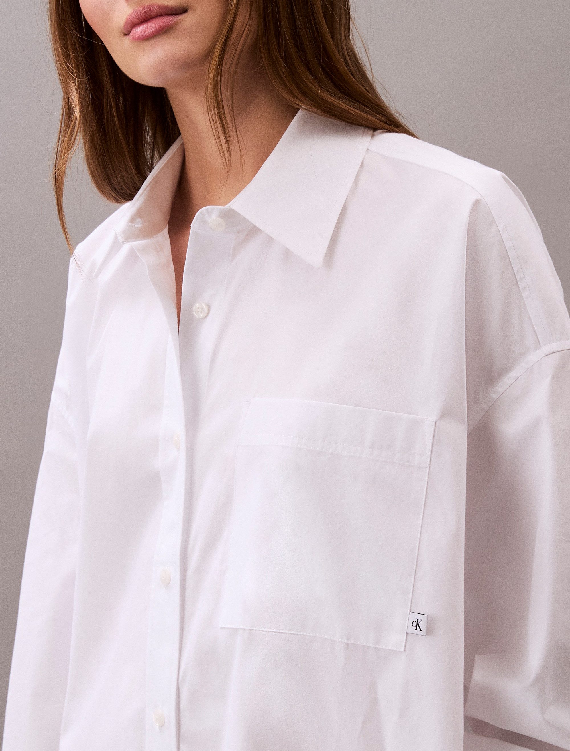 Calvin Klein Jeans Hemdblusenkleid Cotton Oversized günstig online kaufen