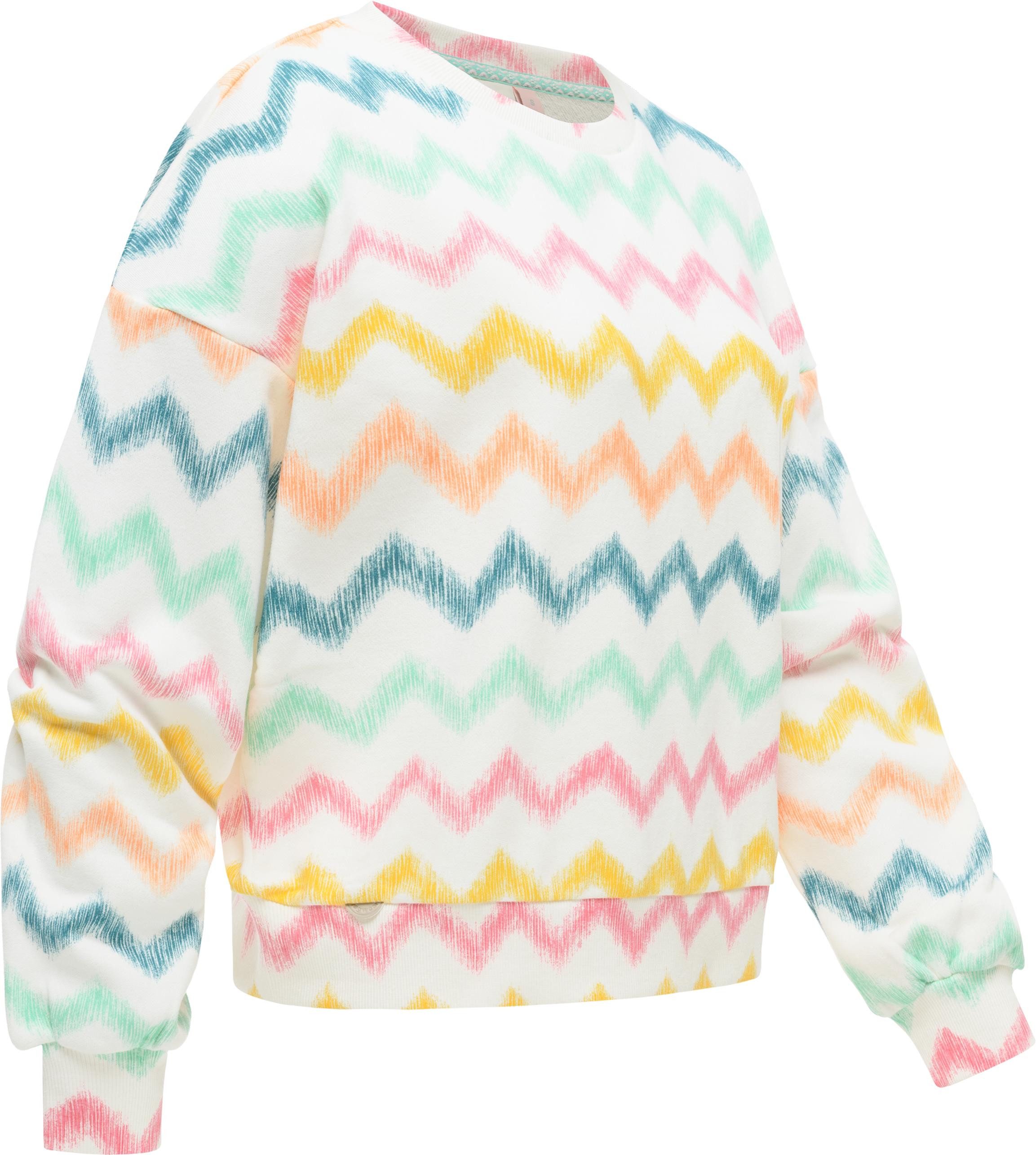 Ragwear Sweater Wuss Print lässiges oversized Damen Sweatshirt mit Allover- günstig online kaufen