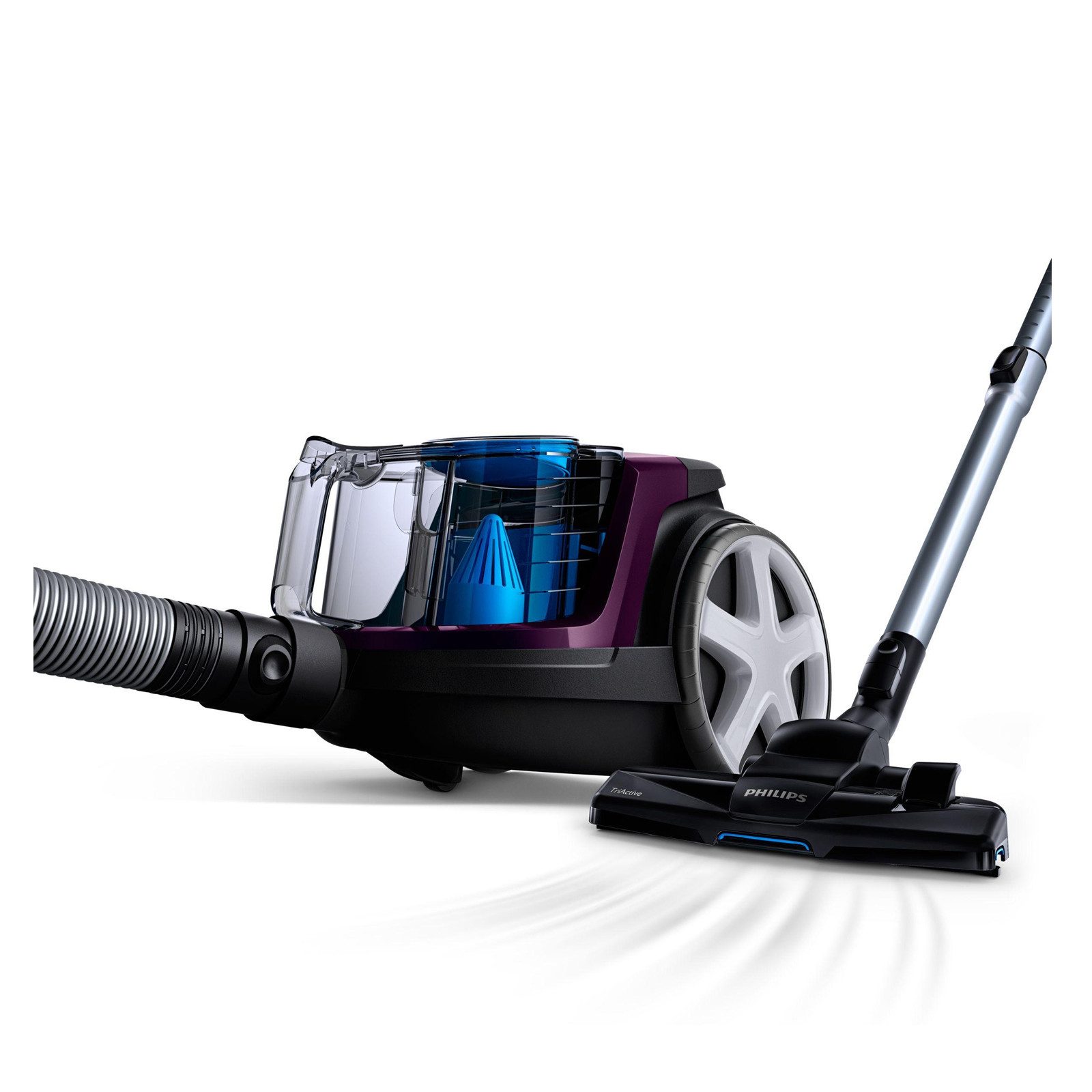 Philips Bodenstaubsauger FC 9333/09 PowerPro Compact, 900 W, PowerCyclone 5-Technologie für langanhaltende Saugleistung