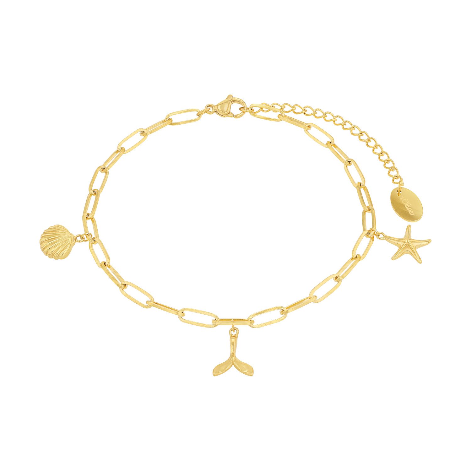 s.Oliver Fußkette s.Oliver Fußkette für Damen, Edelstahl, Wal (Fußkette, 1-tlg)