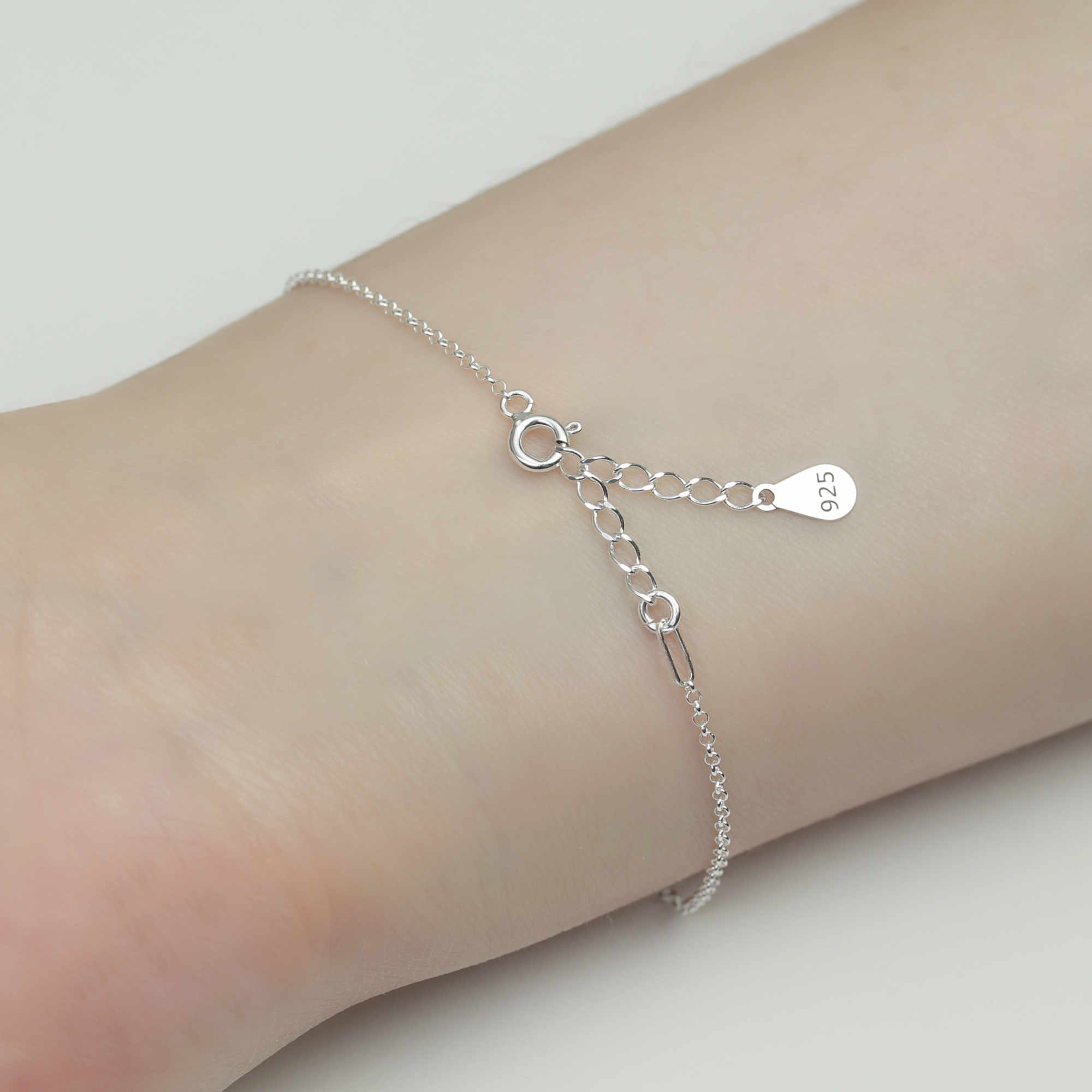 SCHOSCHON Armkette Armband Blume des Lebens 925 Silber Armkette Lebensblume Schmuck