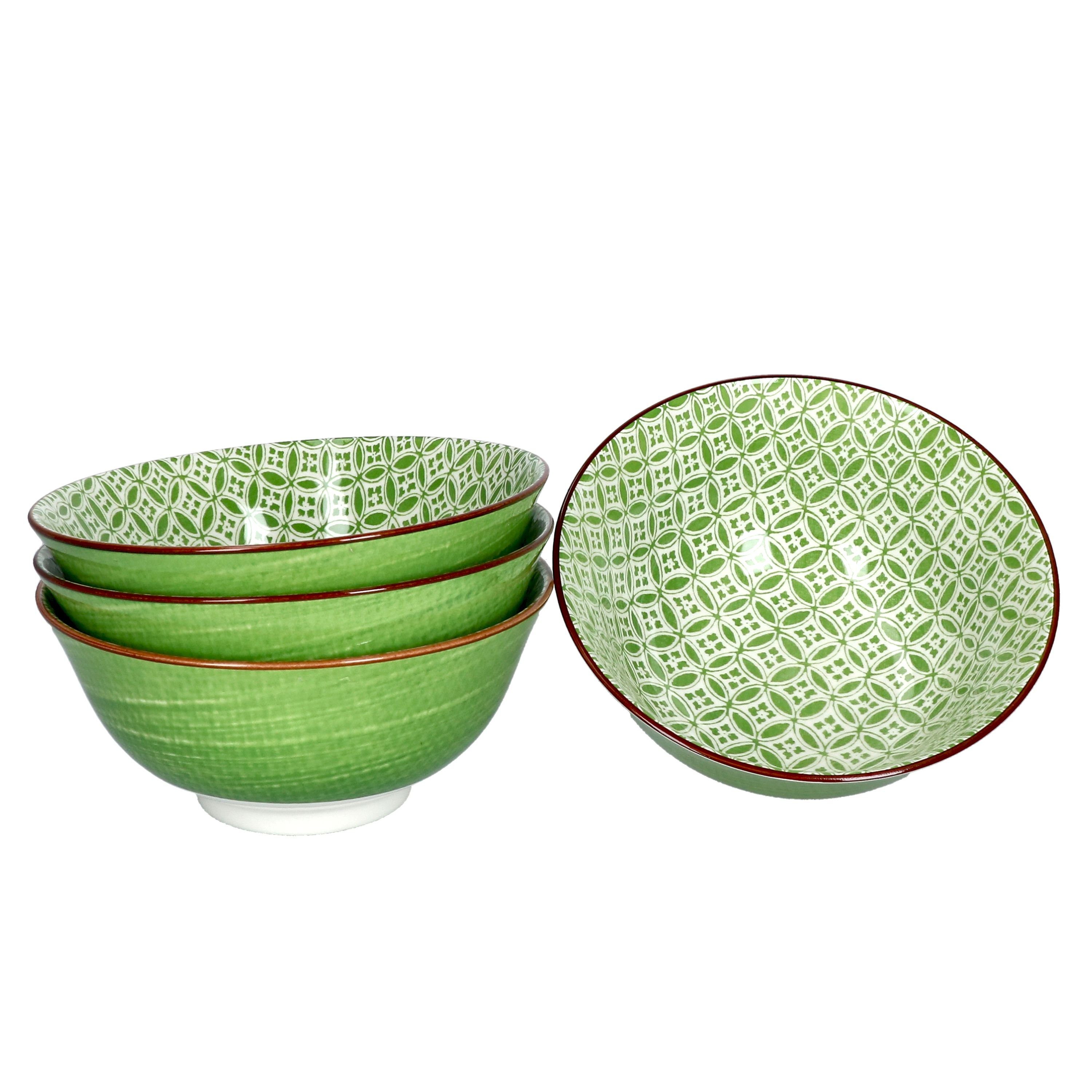Ritzenhoff & Breker Müslischale 4er Set Müslischale 15,5cm Lime Sao - Ritzenhoff 744859, Porzellan