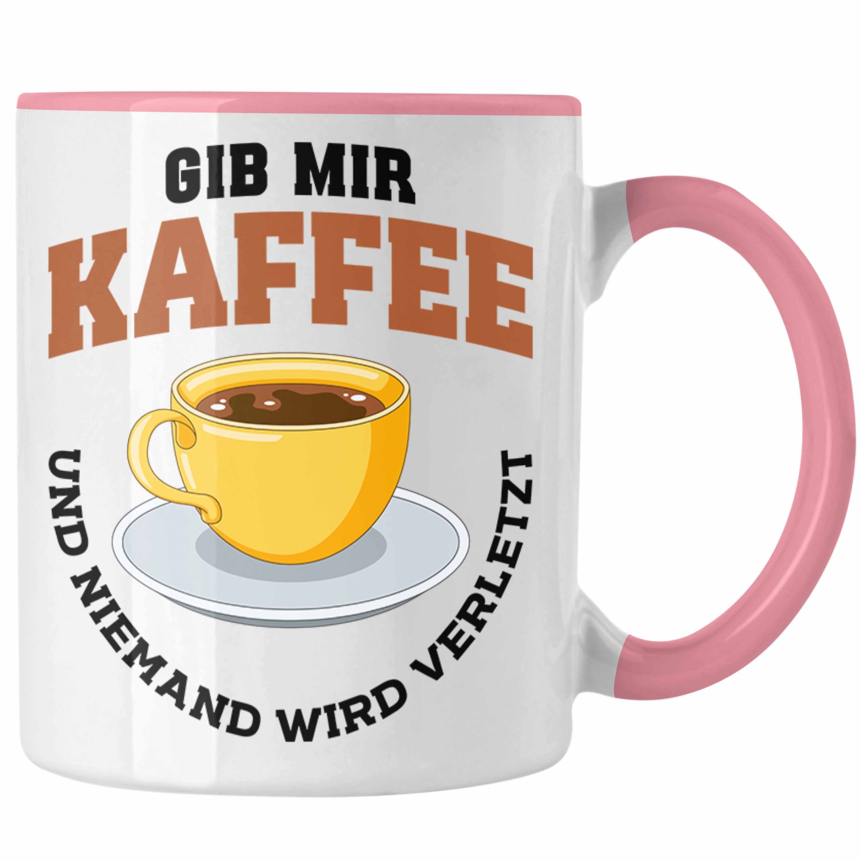 Kollegin Geschenk Kollege - Trendation Rosa Grafik Tasse Arbeit Kaffeetrinker Geschenkidee Trendation Kaffee Spruch