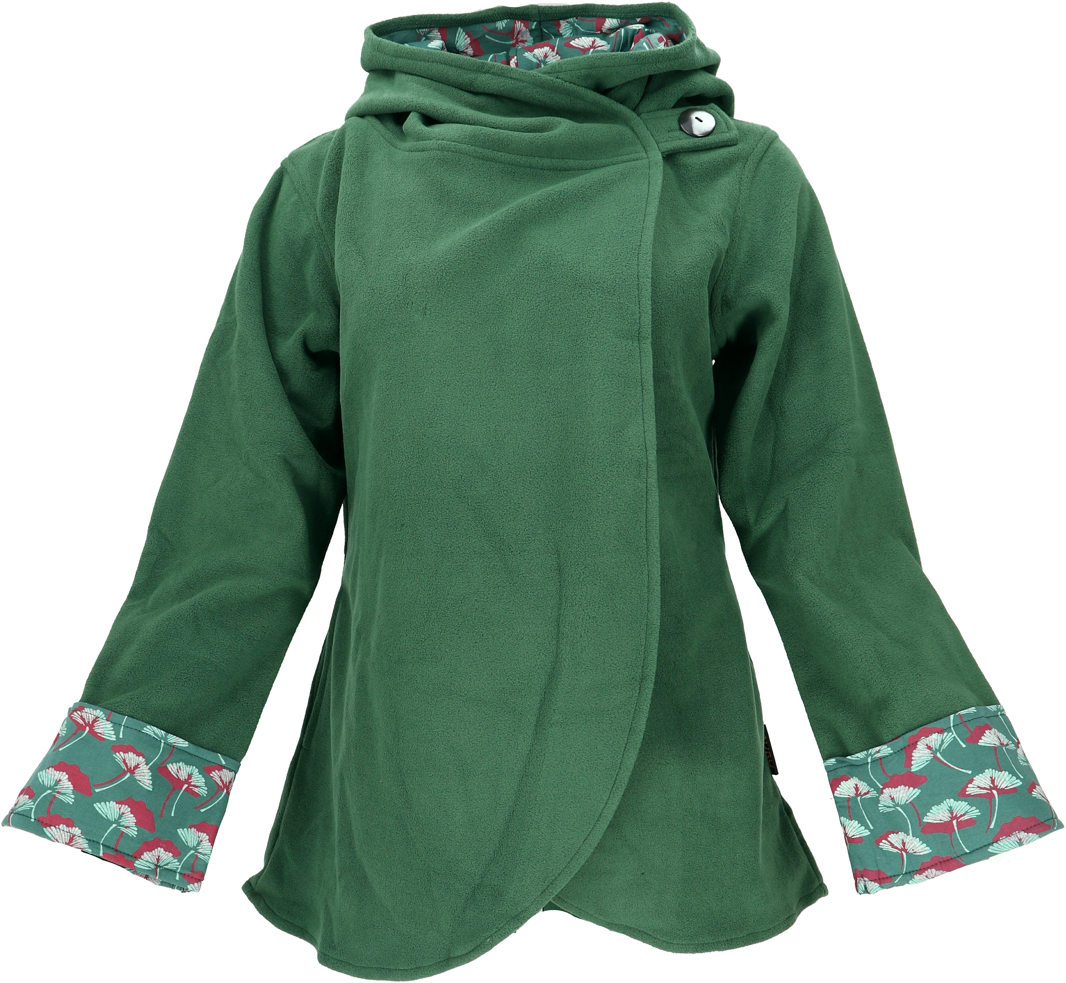 Guru-Shop Langjacke Fleece Cape Wickeljacke - günstig online kaufen