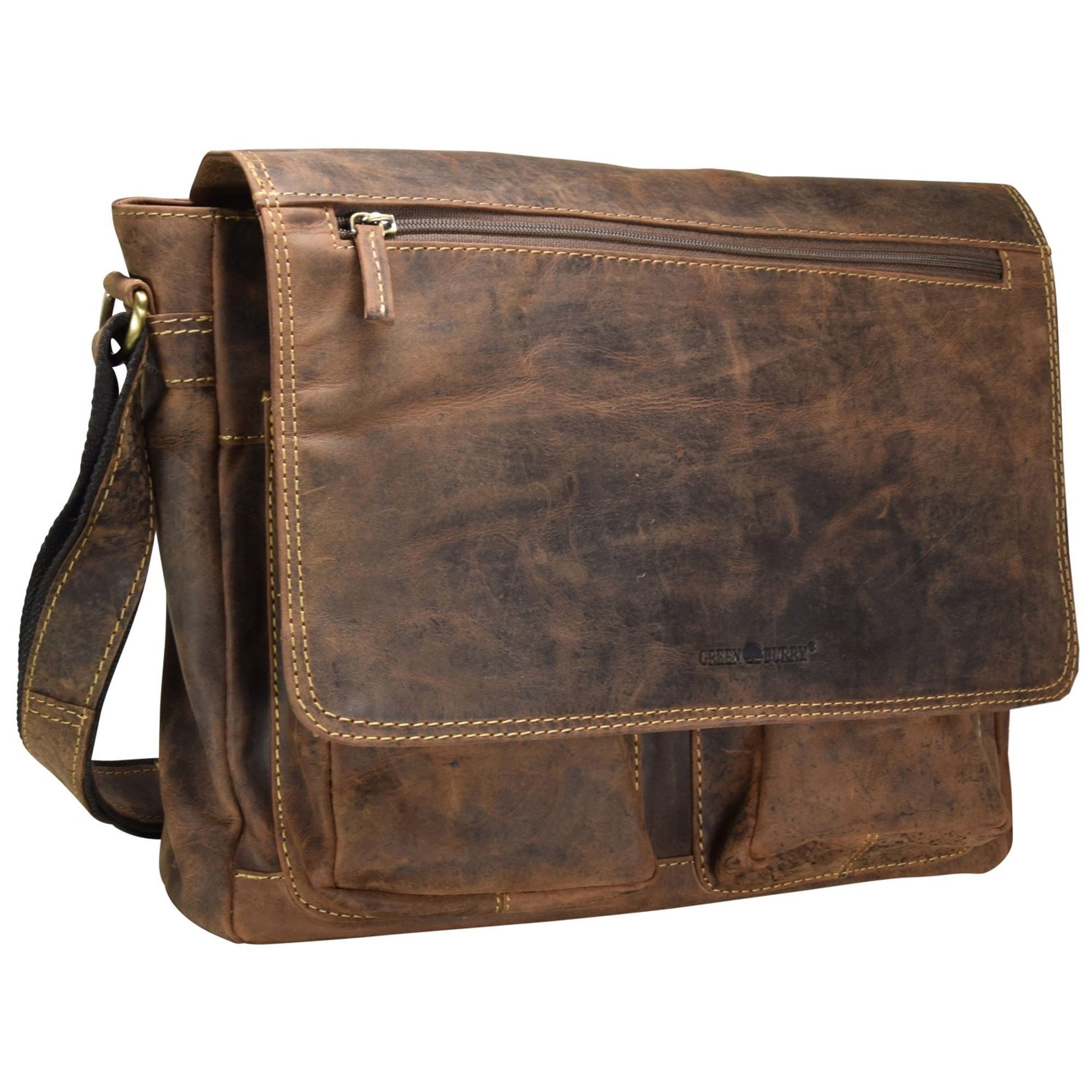 Greenburry Messenger Bag Vintage, Leder günstig online kaufen