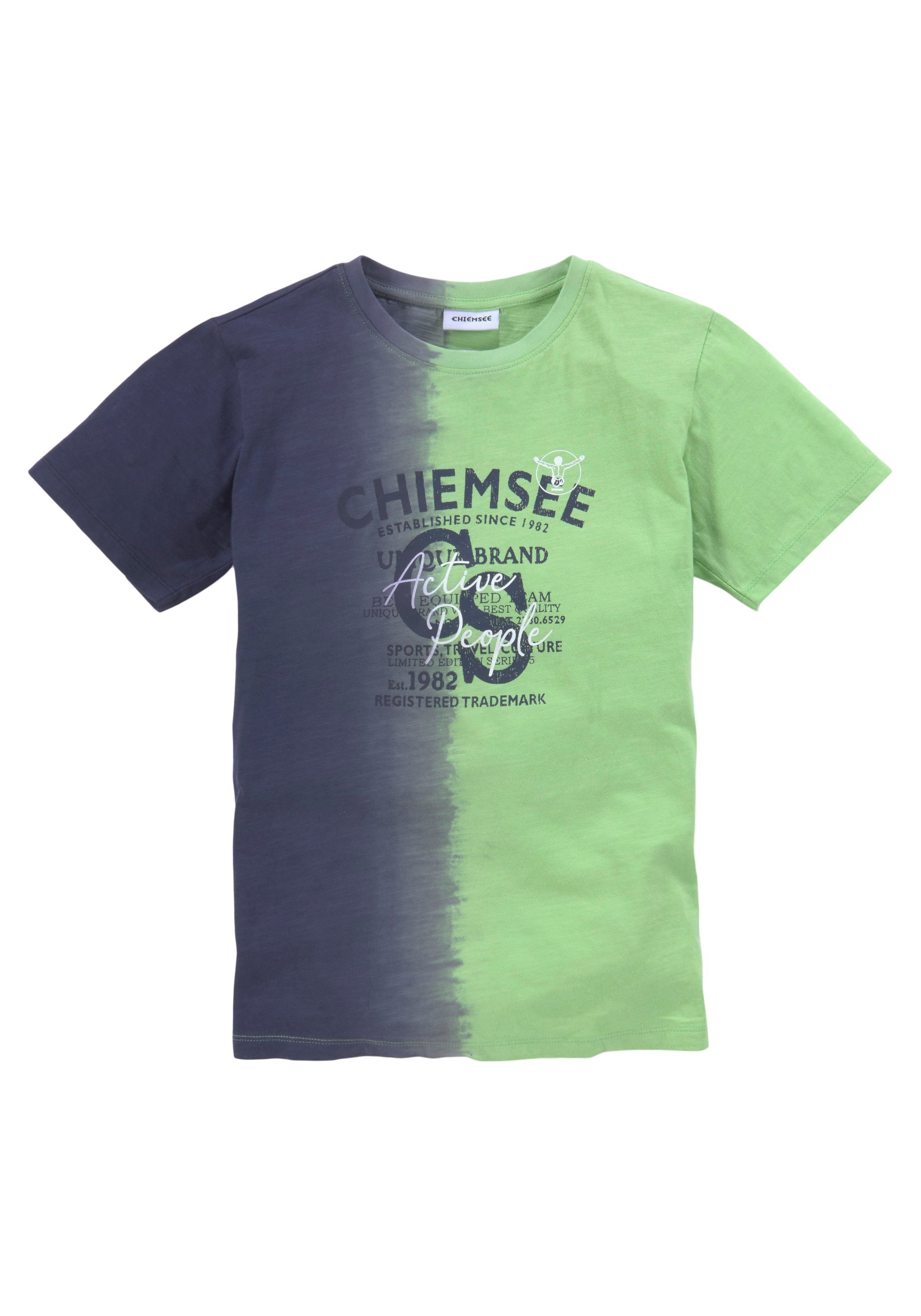 Chiemsee Farbverlauf vertikalem T-Shirt mit Farbverlauf
