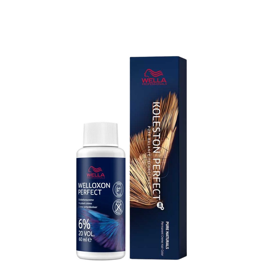 Wella Professionals Haarfarbe Koleston Perfect Pure Naturals + Welloxon Perfect 6% 60 ml