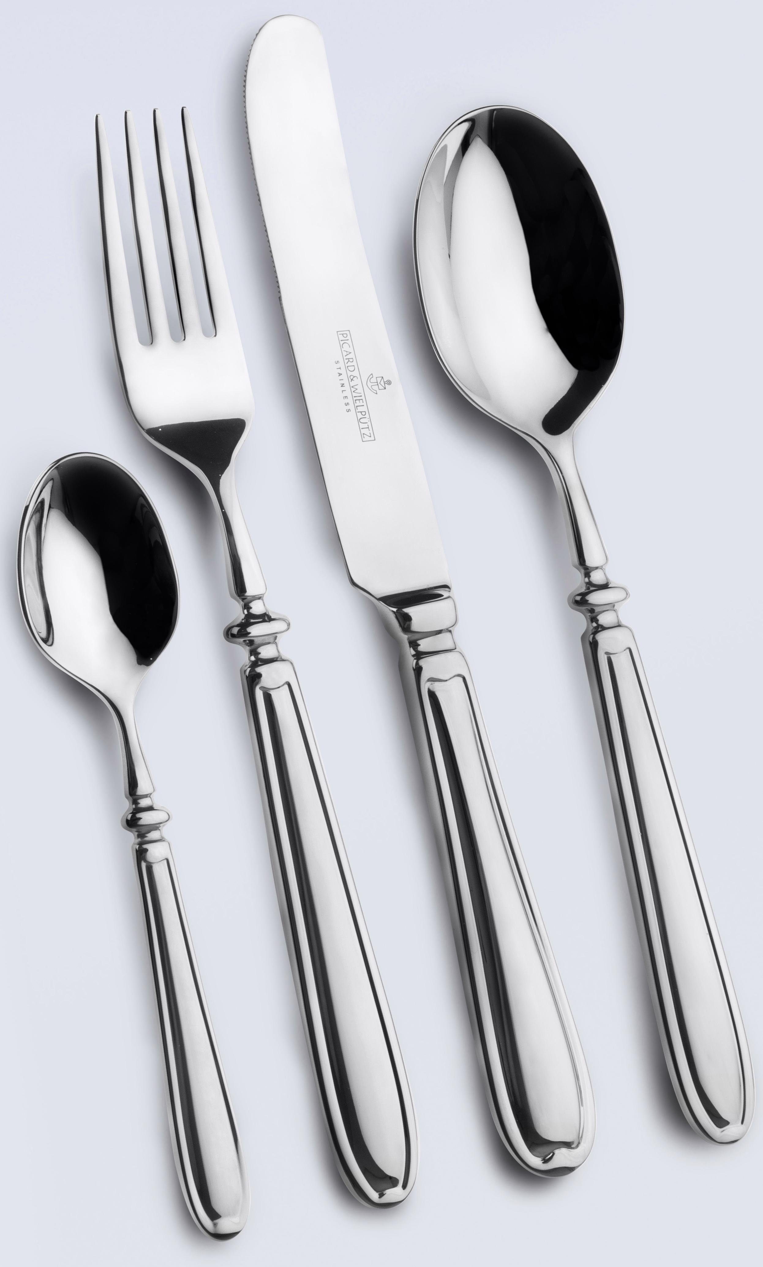 Picard & Wielpütz Solingen Besteck-Set Landhaus (30-tlg), 6 Personen, Chromnickelstahl 18/10, inkl. Klappetui