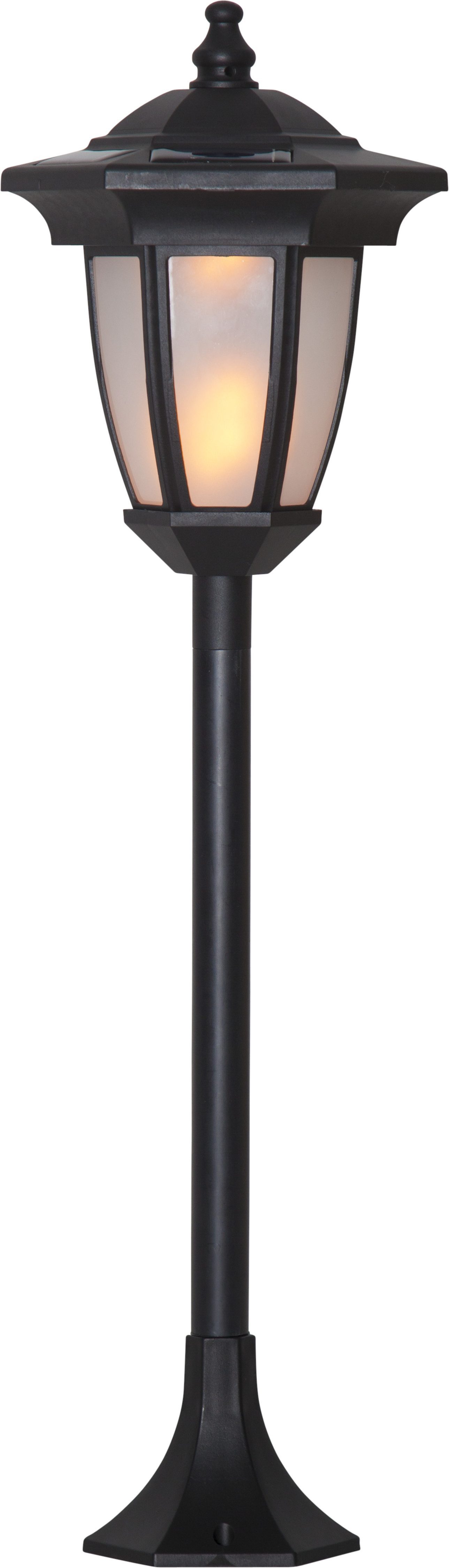STAR TRADING LED Solarleuchte Solarlampe Flame, Tageslichtsensor, LED fest integriert, Extra-Warmweiß, mit Flammen-Effekt als Hänge-, Tisch-, Boden- oder Wegleuchte